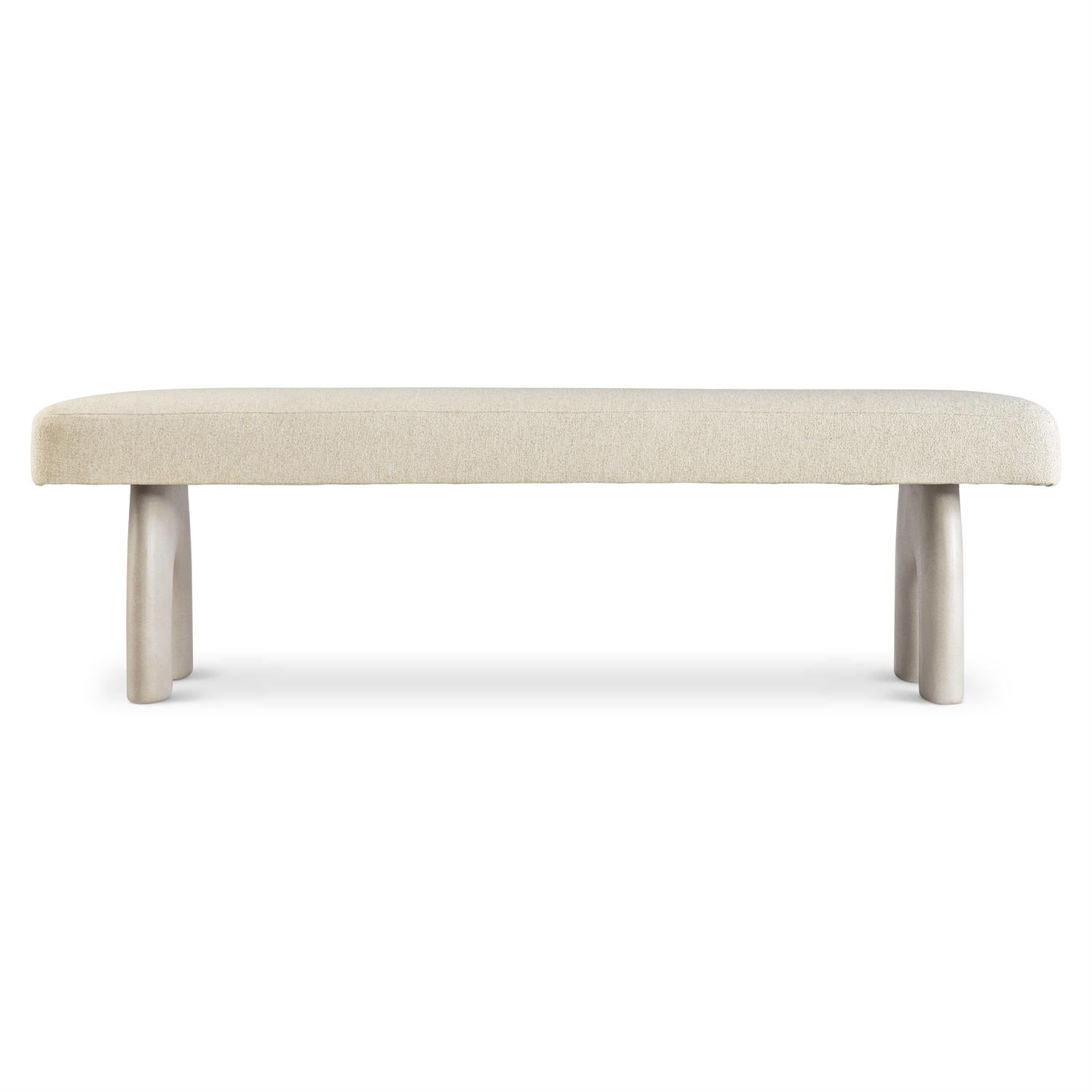 Bernhardt Furniture Antibes Bench in Pewter