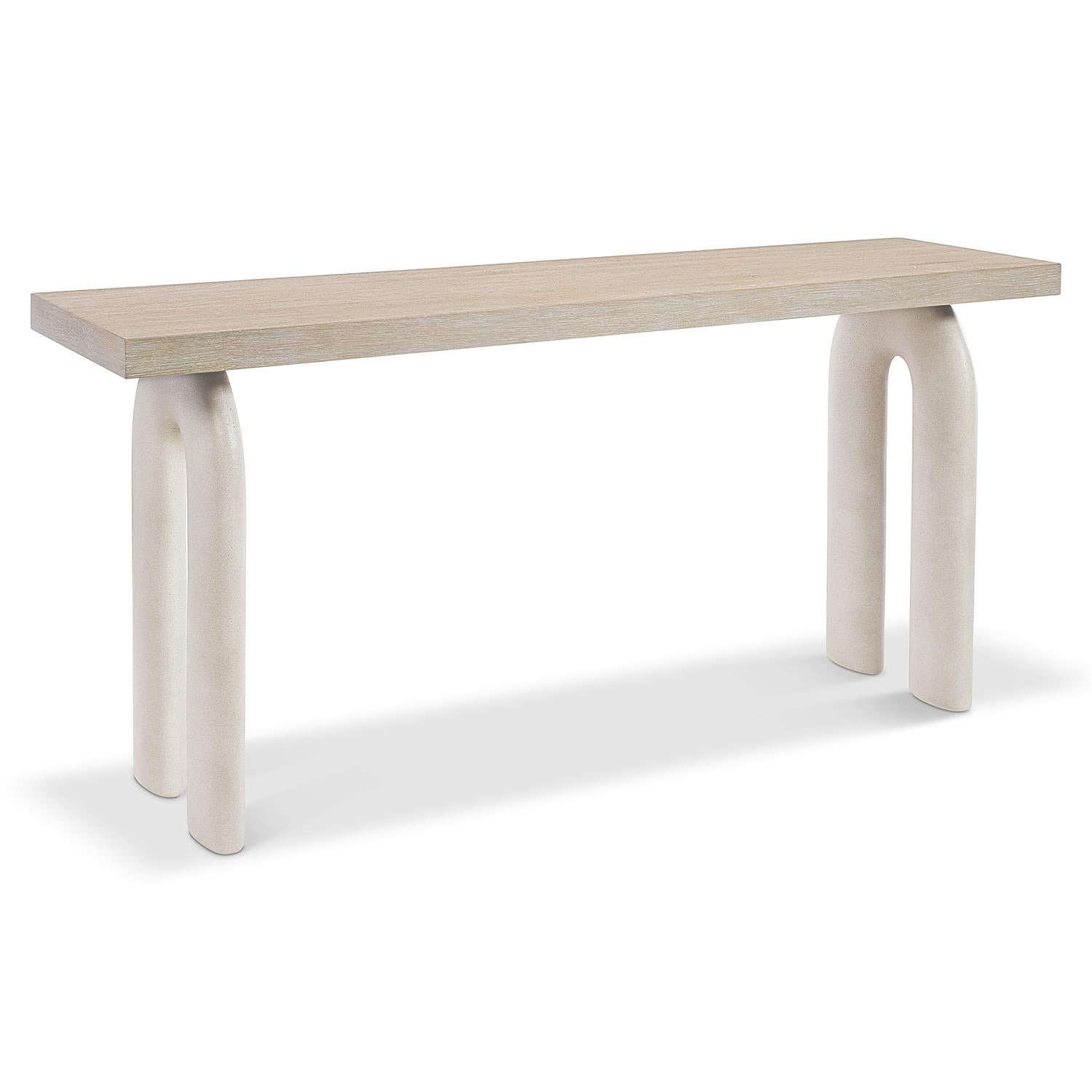 Bernhardt Furniture Antibes Sofa Table in Pewter