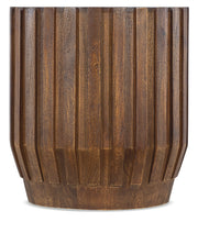 Hooker Furniture Commerce and Market Gears Round End Table in Medium Wood
