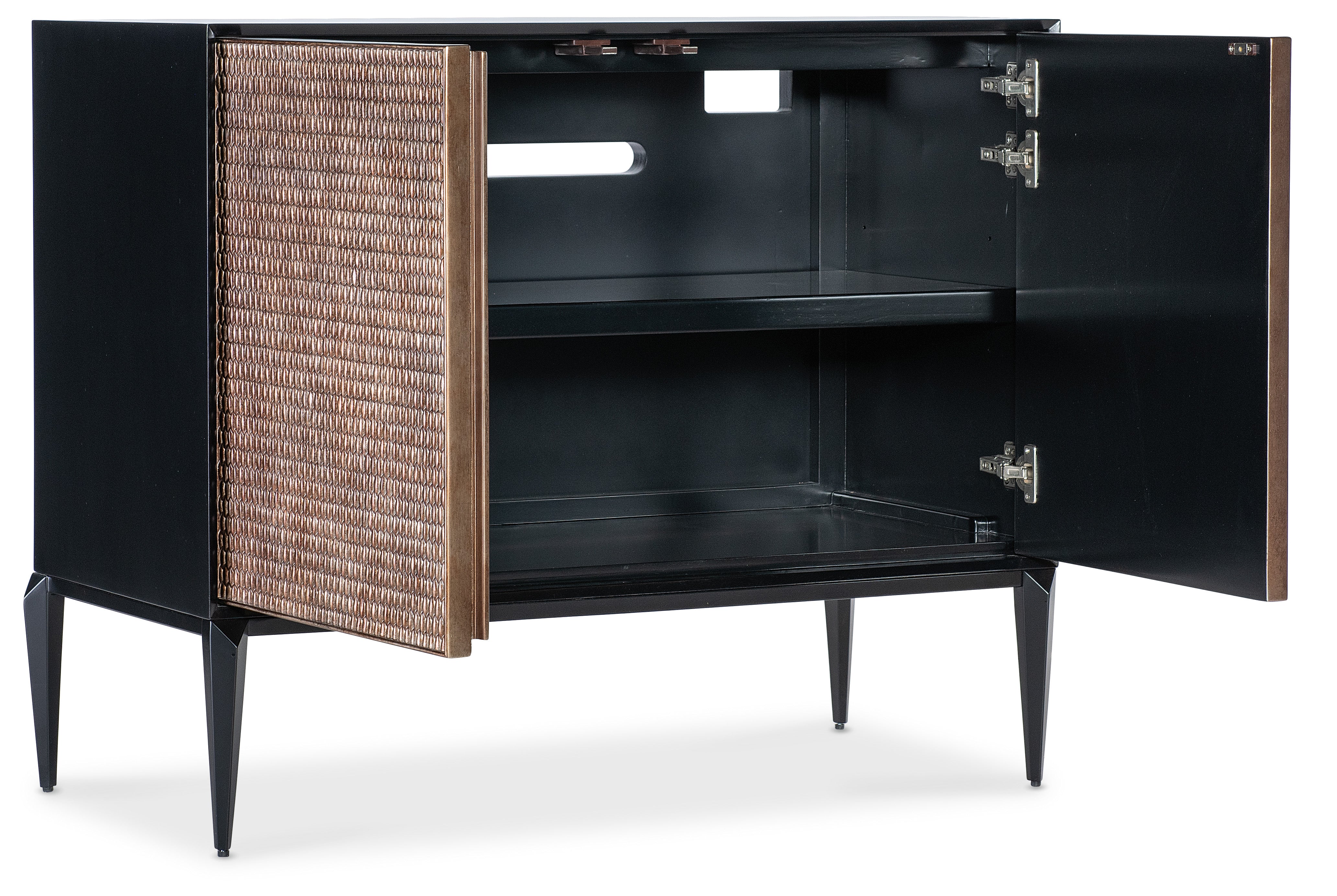 Hooker Furniture Melange Boucle Accent Chest in Blacks
