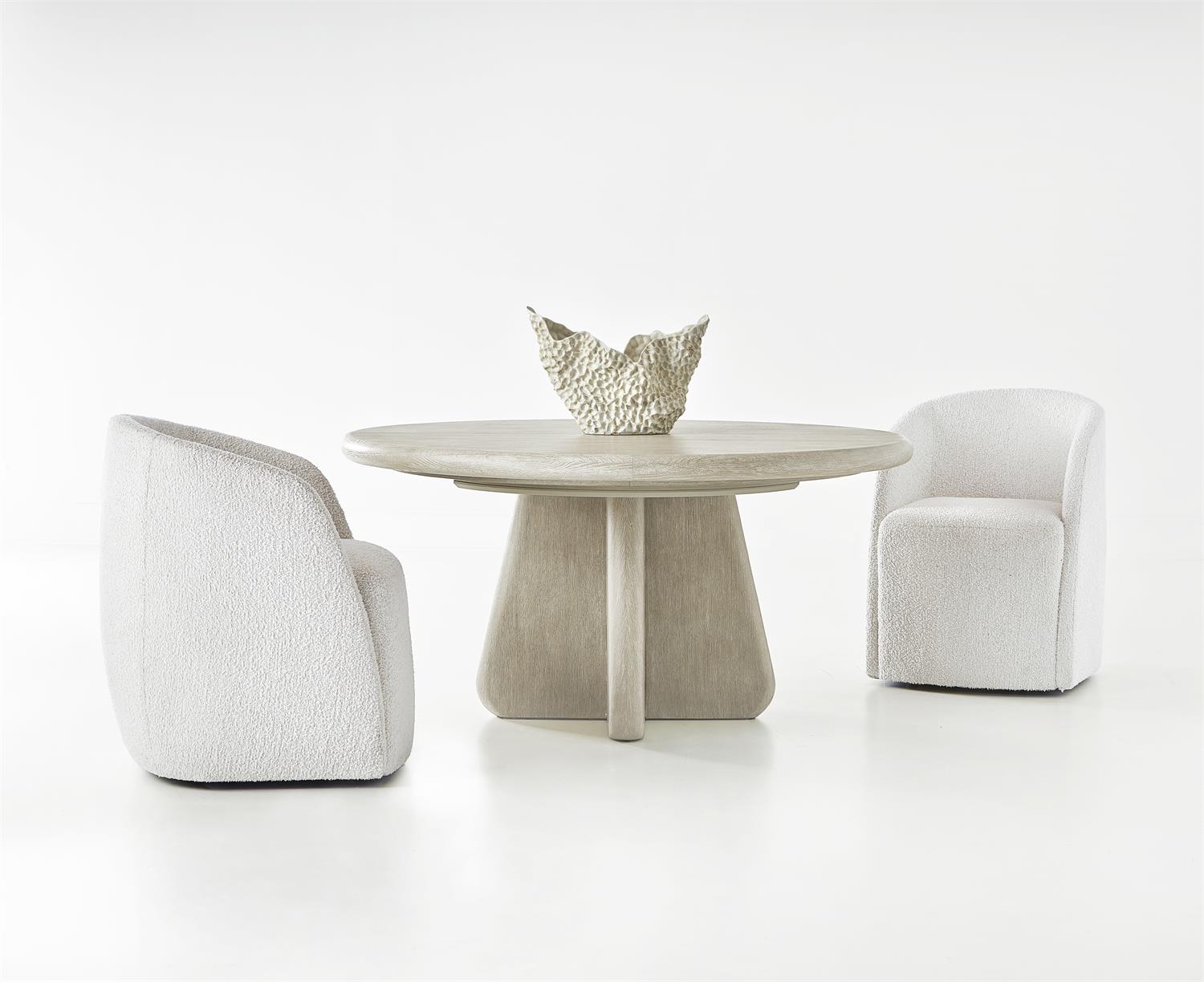Bernhardt Furniture Arcadia Round Dining Table in Clay