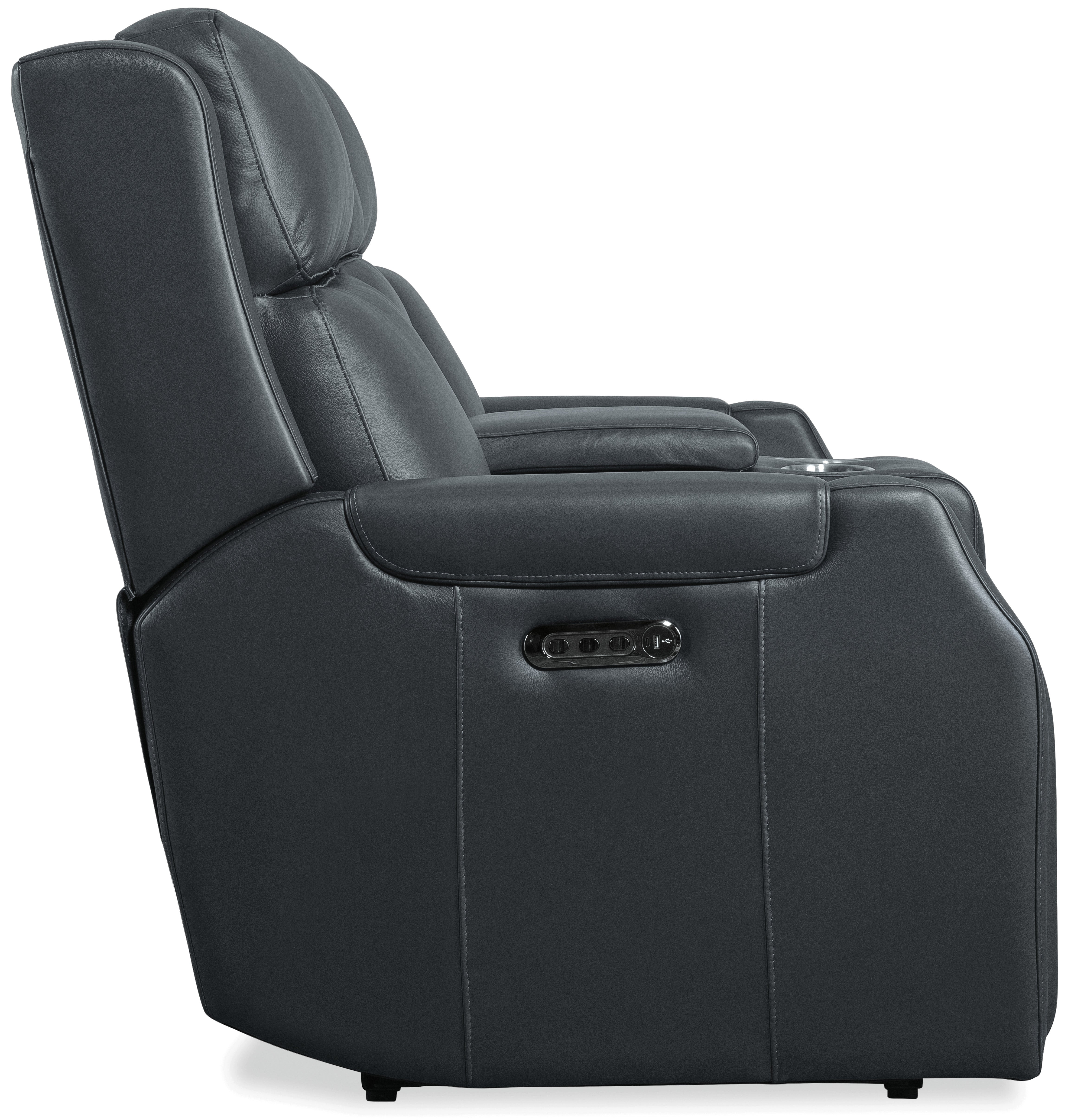 Hooker Furniture Nelson Zero Gravity Loveseat with Power Headrests and Lumbar in Blue