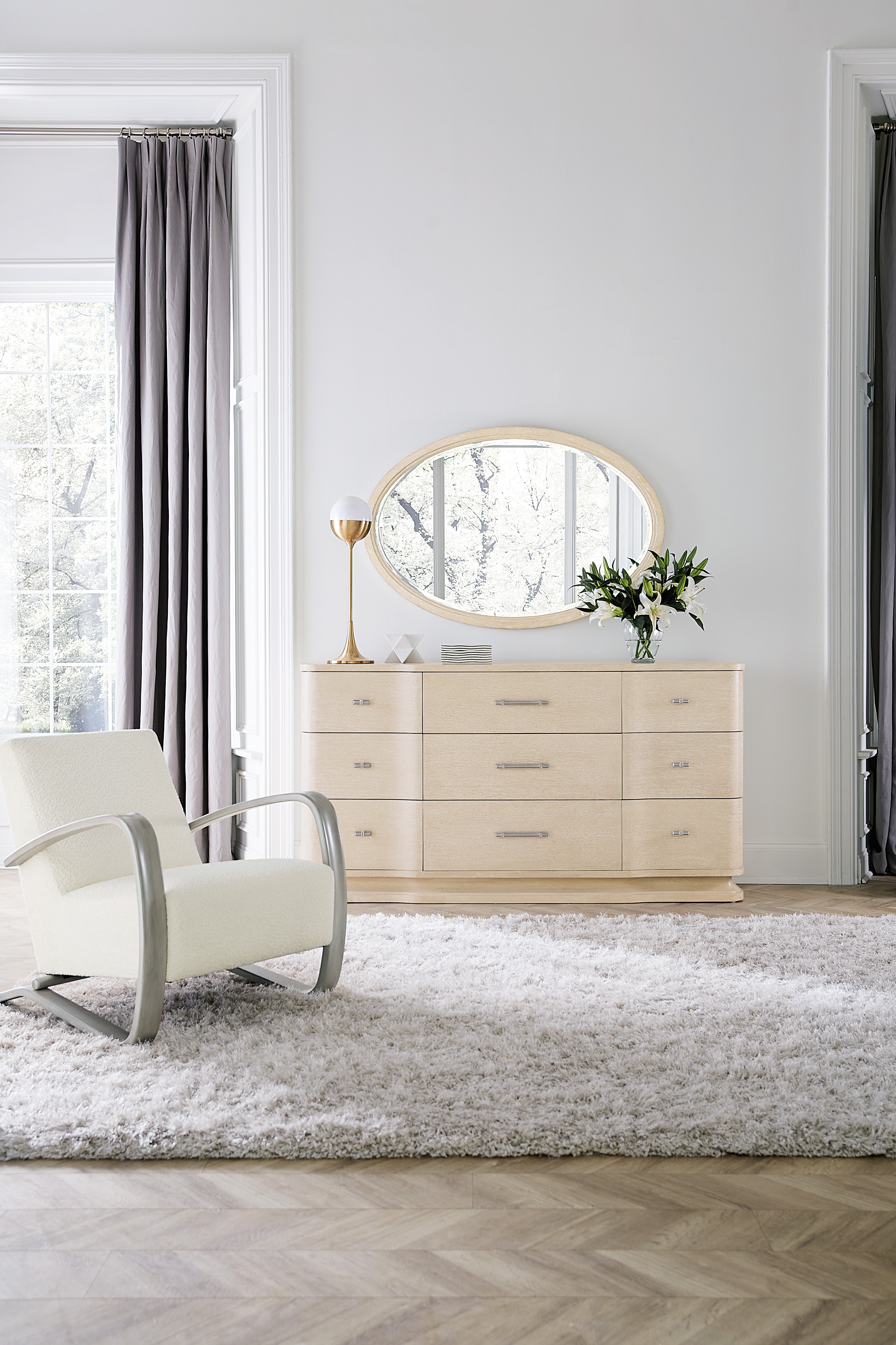 Hooker Furniture Nouveau Chic Oval Mirror