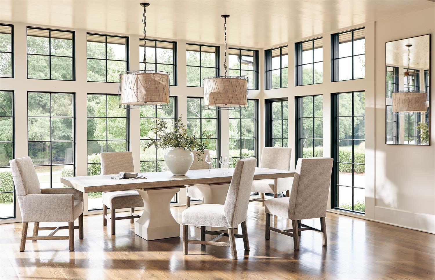 Bernhardt Furniture Aventura Upholstered Side Chair in Marcona