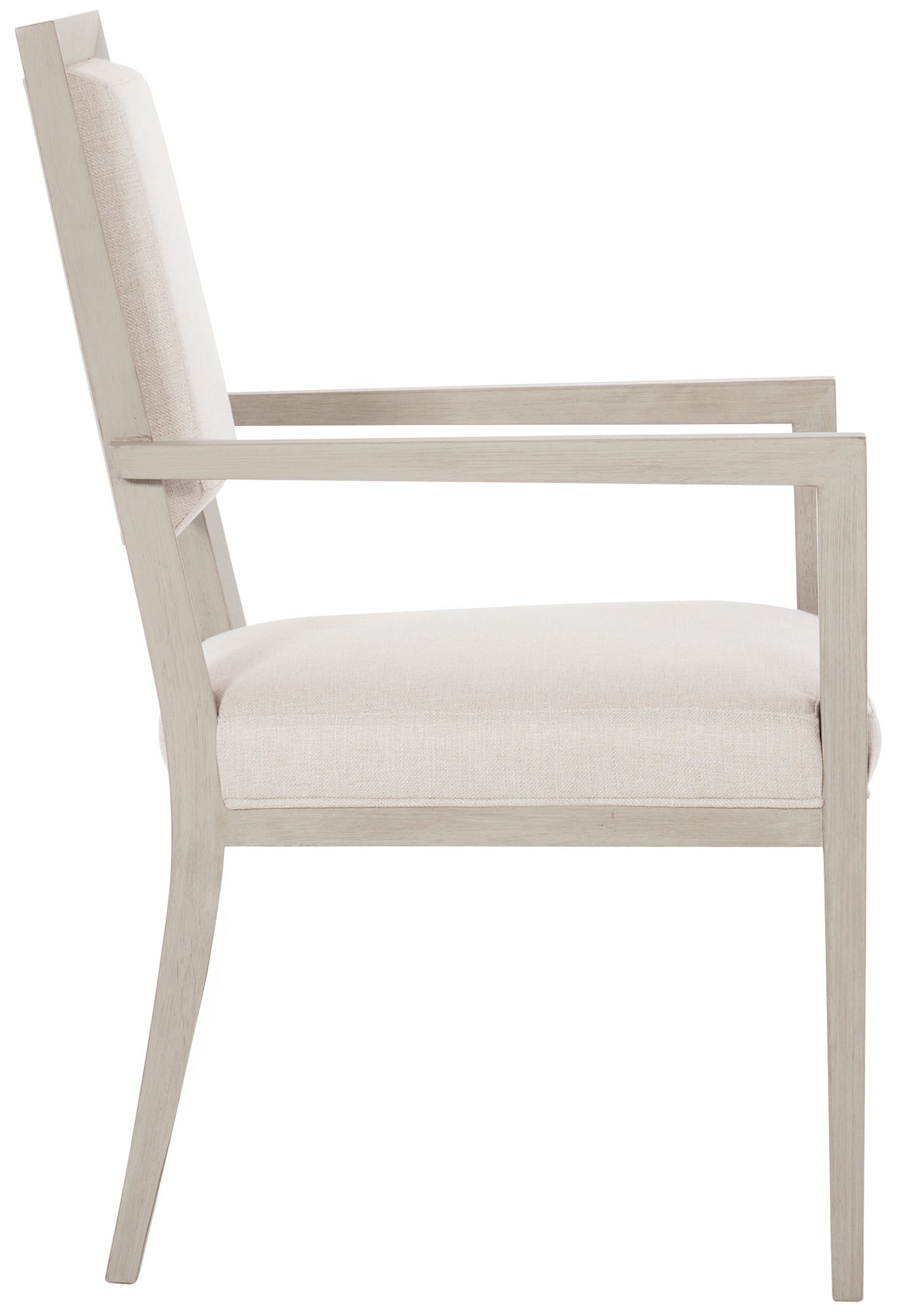 Bernhardt Furniture Axiom Dining Arm Chair in Linear Grey