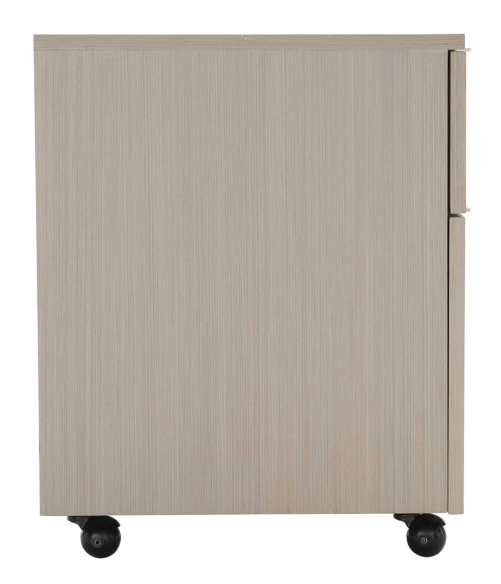 Bernhardt Furniture Axiom Two Drawer File Cabinet in Linear Grey
