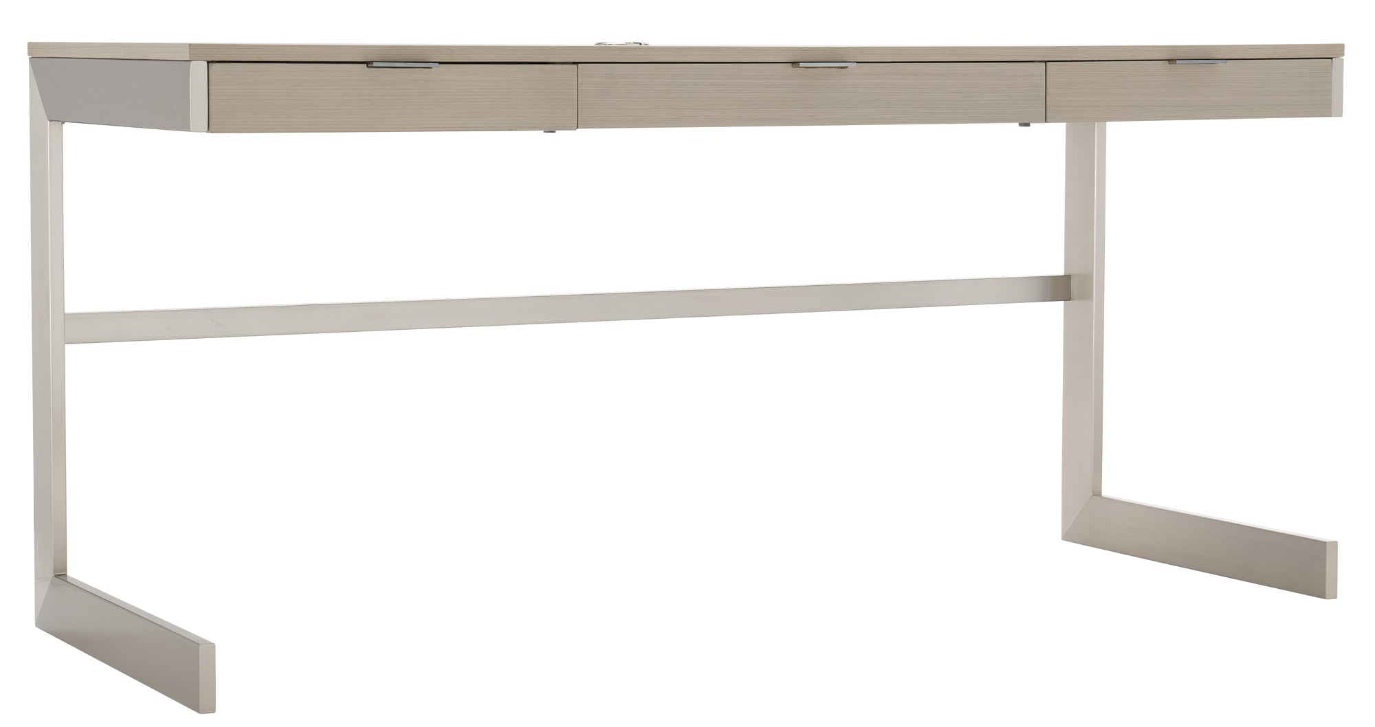 Bernhardt Furniture Axiom Desk in Linear Grey