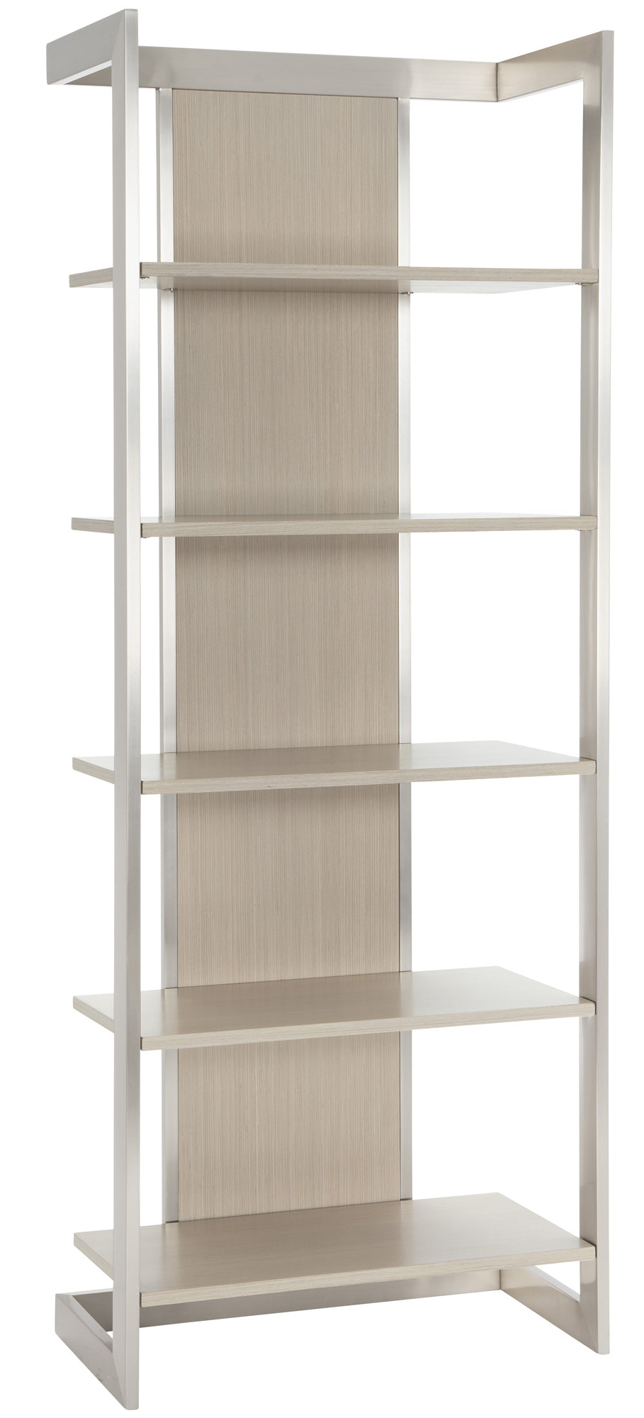Bernhardt Furniture Axiom Etagere in Linear Grey