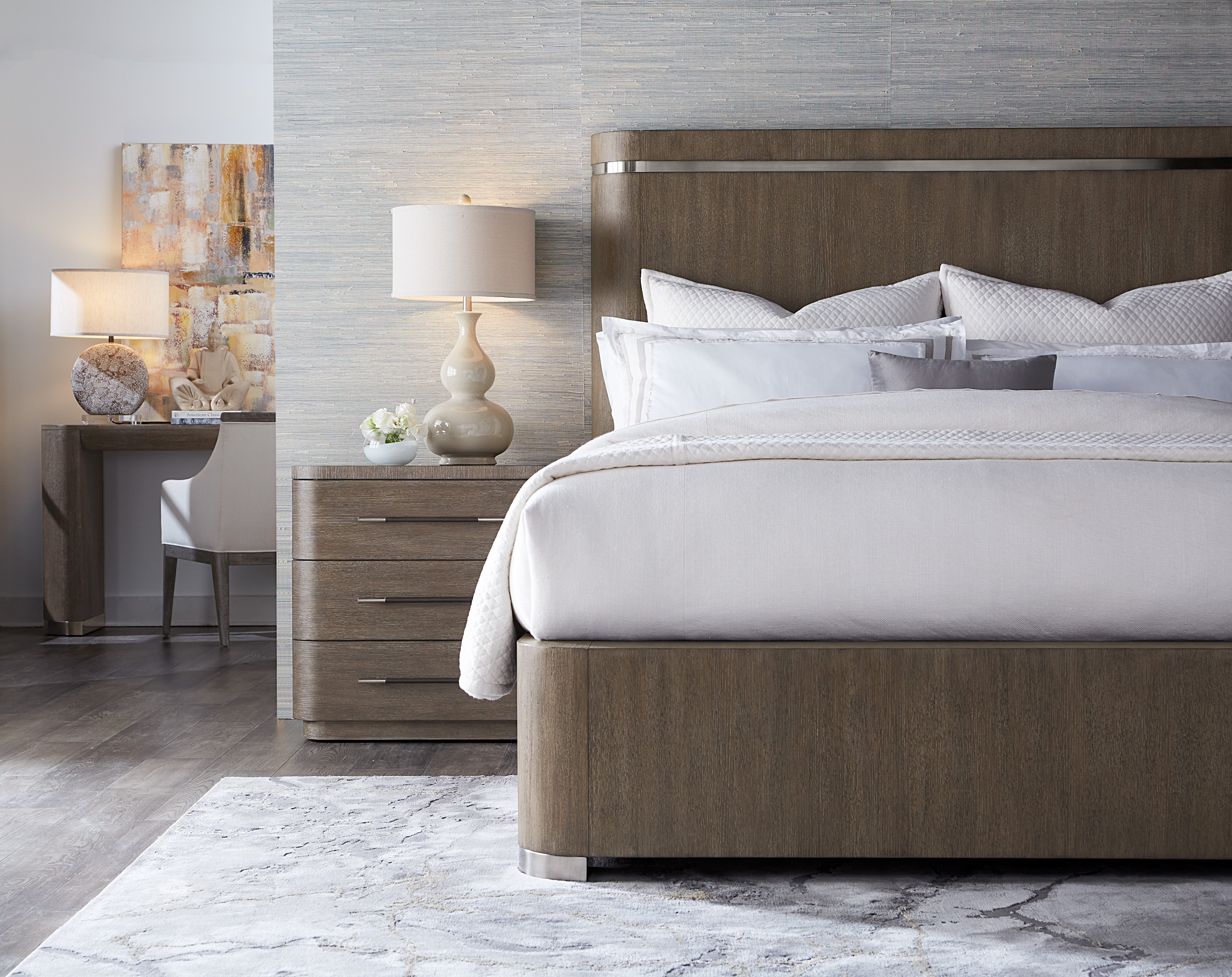 Hooker Furniture Modern Mood Panel Bed in Brown