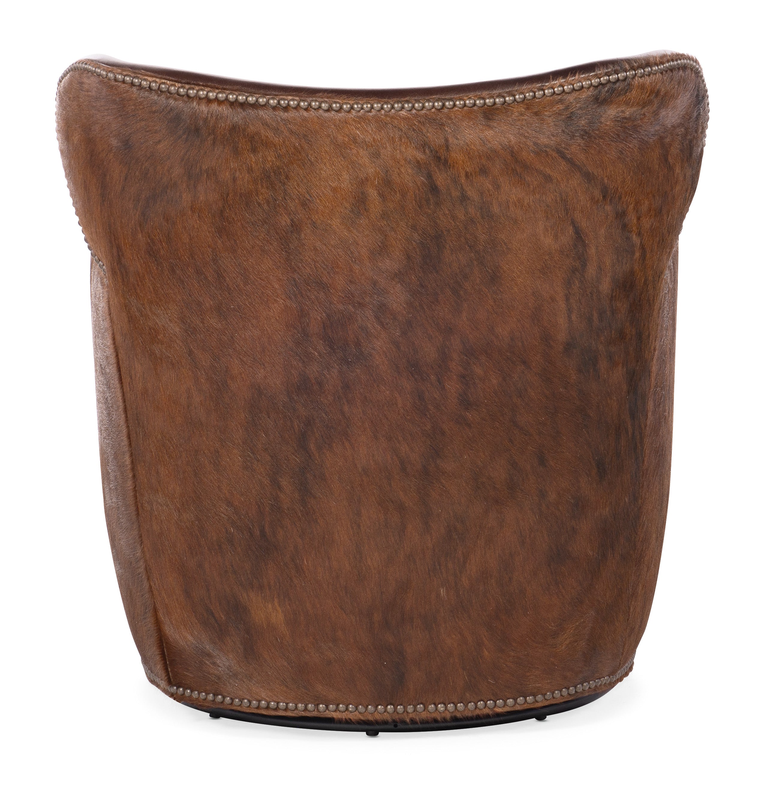 Hooker Furniture Kato leather Swivel Chair with Dark HOH in Dark Brown
