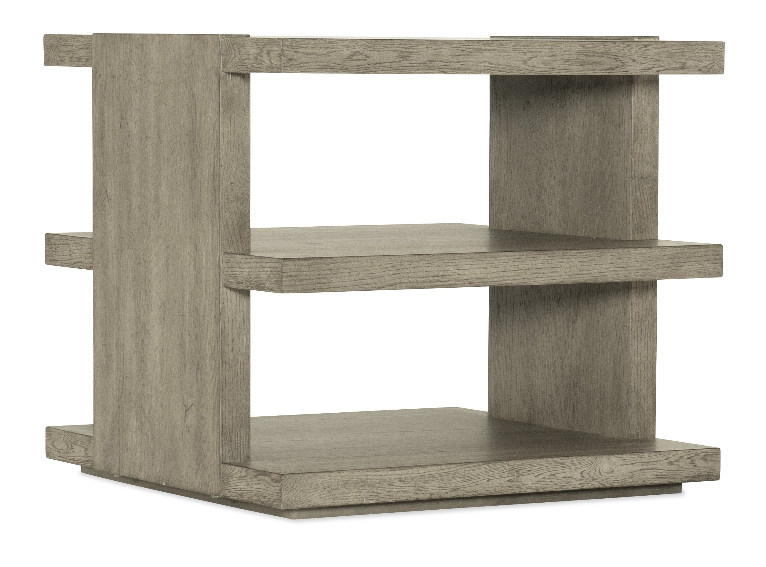 Hooker Furniture Linville Falls Overlook Trails End Table in Medium Wood