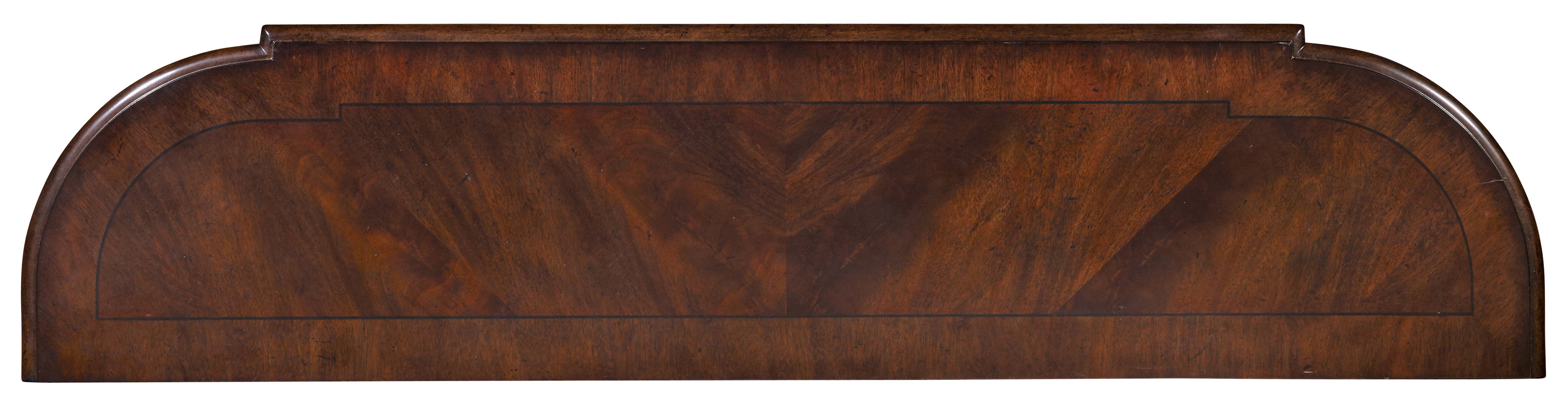Hooker Furniture Leesburg Demilune Hall Console in Dark Brown