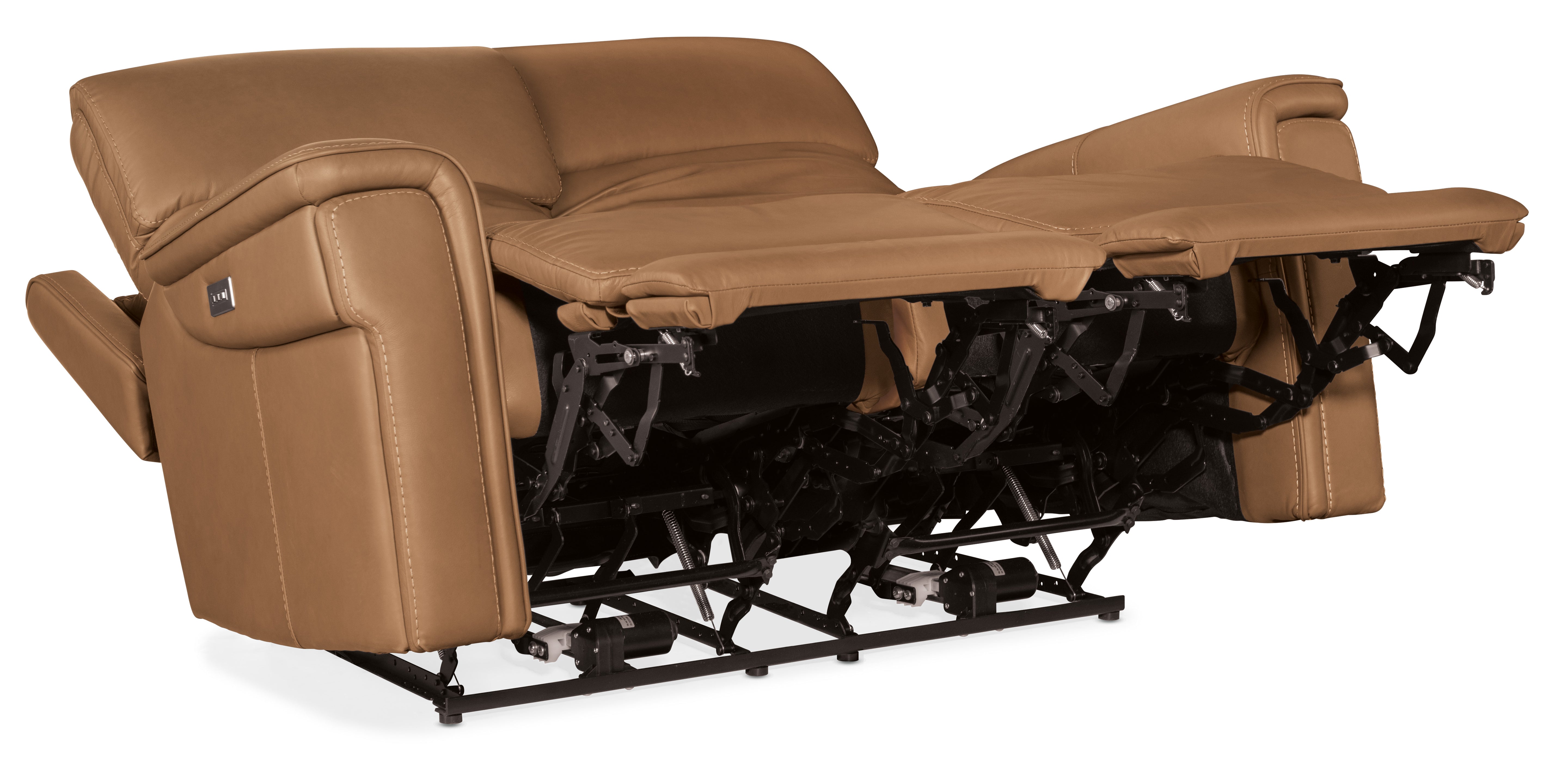 Hooker Furniture Lyra Zero Gravity Power Loveseat with Power Headrest and Lumbar in Light Brown