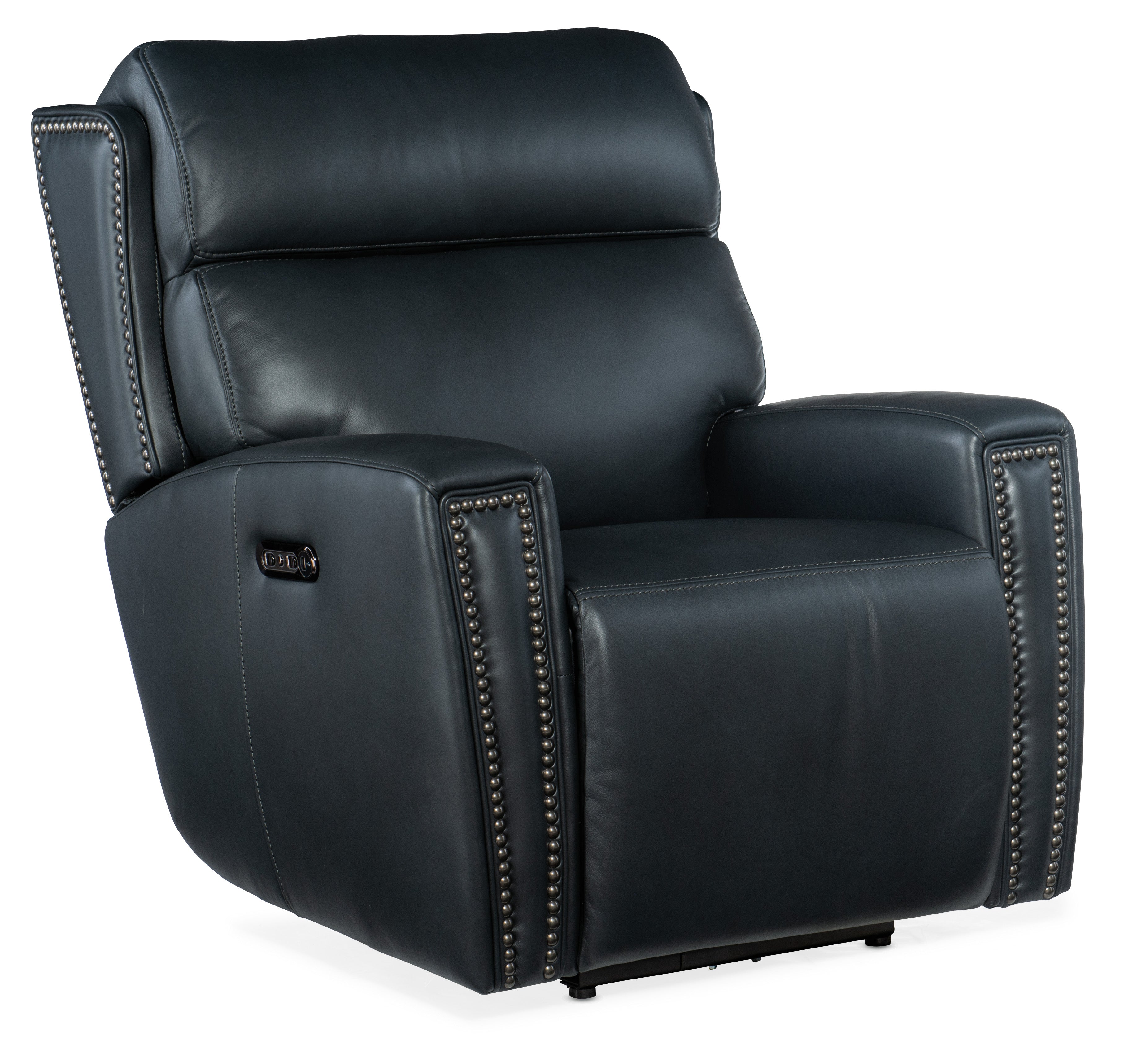 Hooker Furniture Ruthe Zero Gravity Power Recliner with Power Headrest in Dark Blue