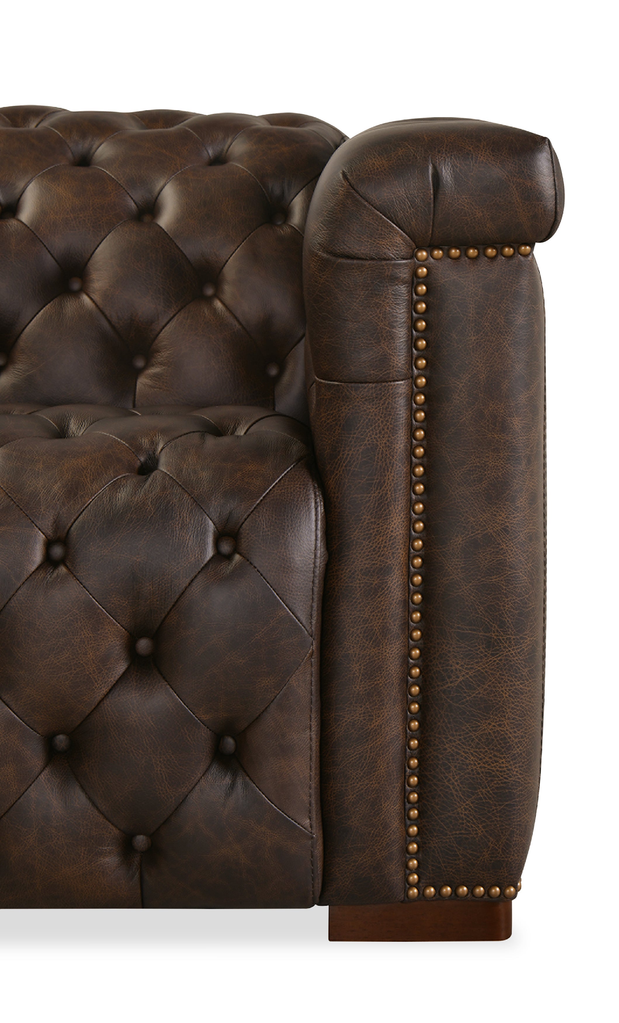 Hooker Furniture Savion Deux 6 Seat Sectional with Four Power Recliners and Seven Power Headrests in Brown