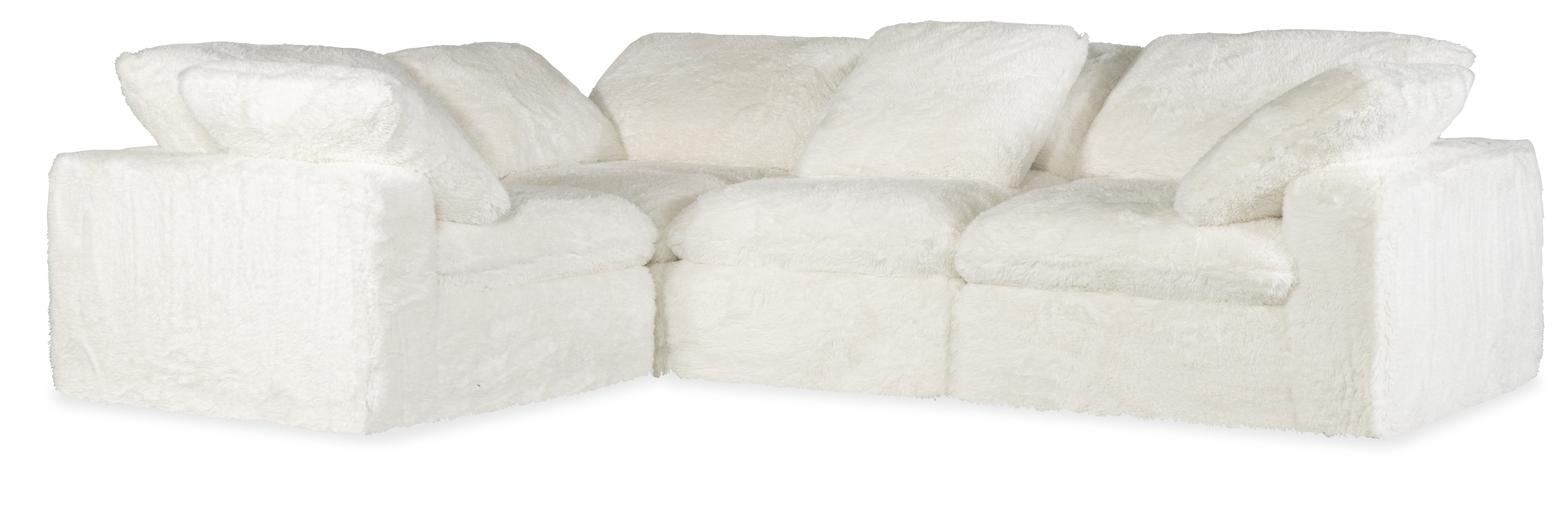 Hooker Furniture Barefoot 4-Seat Sectional in White
