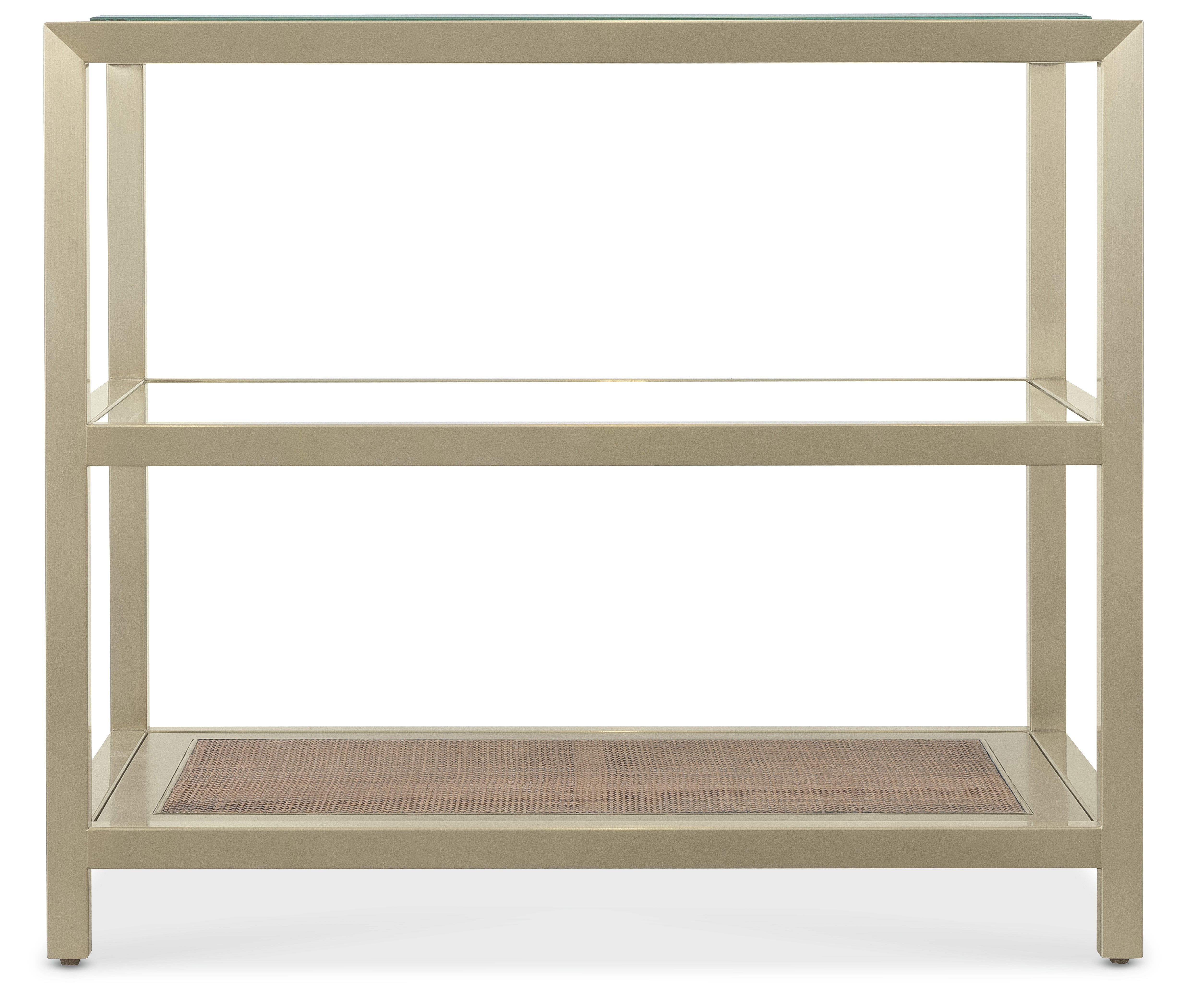 Hooker Furniture Melange Raising Cane End Table in Silvers