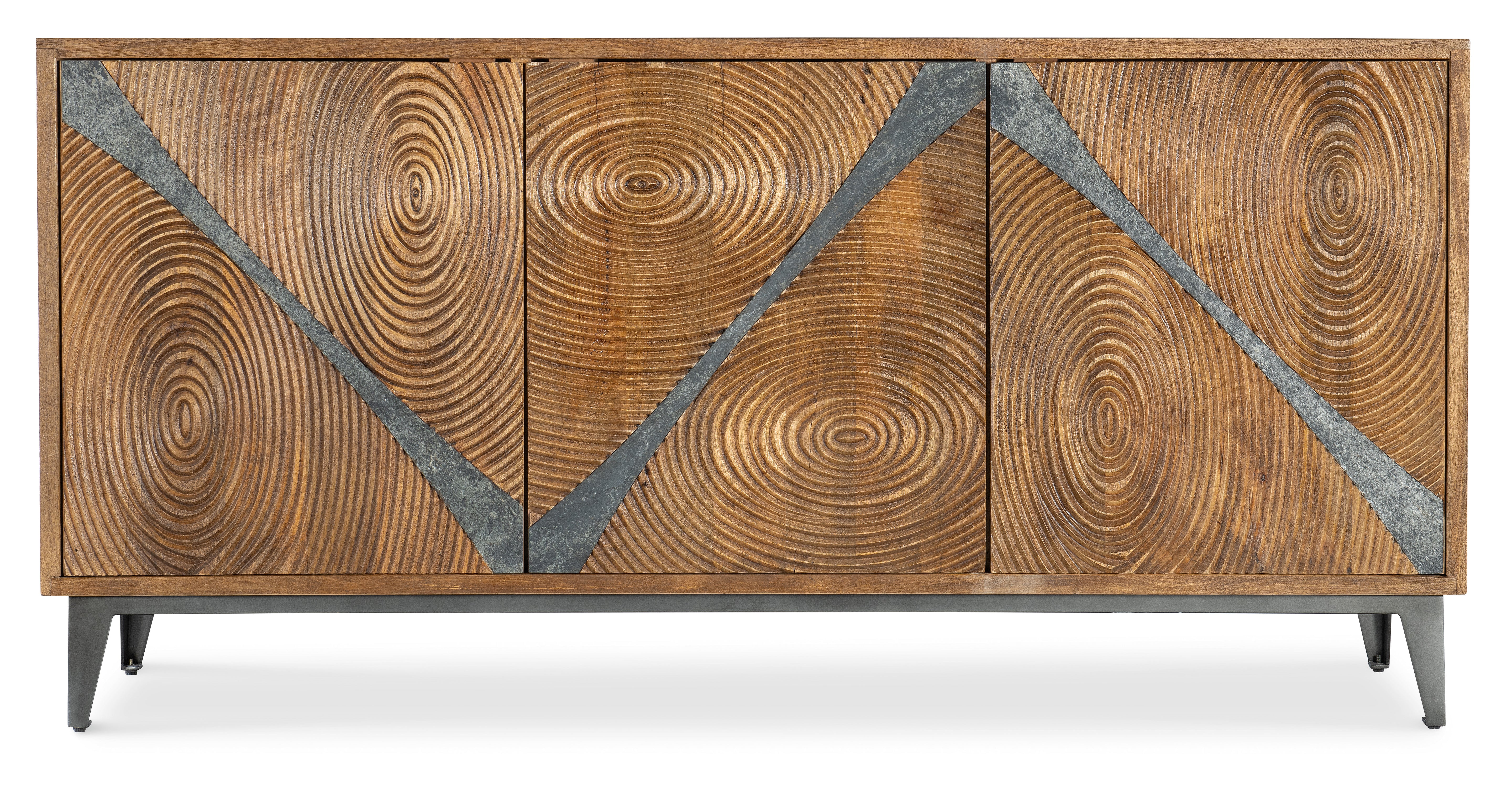 Hooker Furniture Commerce & Market Vortex Credenza in Medium Brown