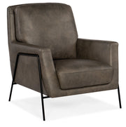 Hooker Furniture Amette Metal Frame Club Chair in Black