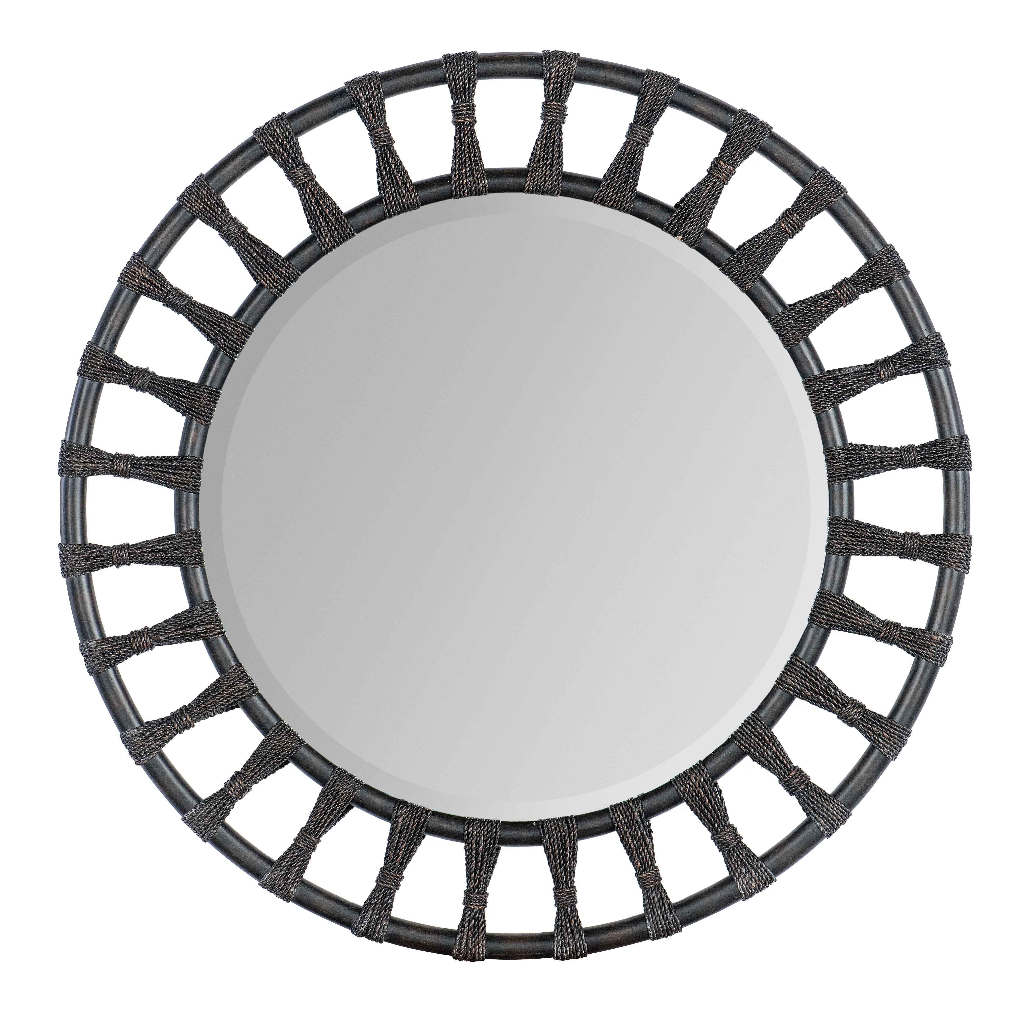 Hooker Furniture Retreat Pole Rattan Accent Mirror