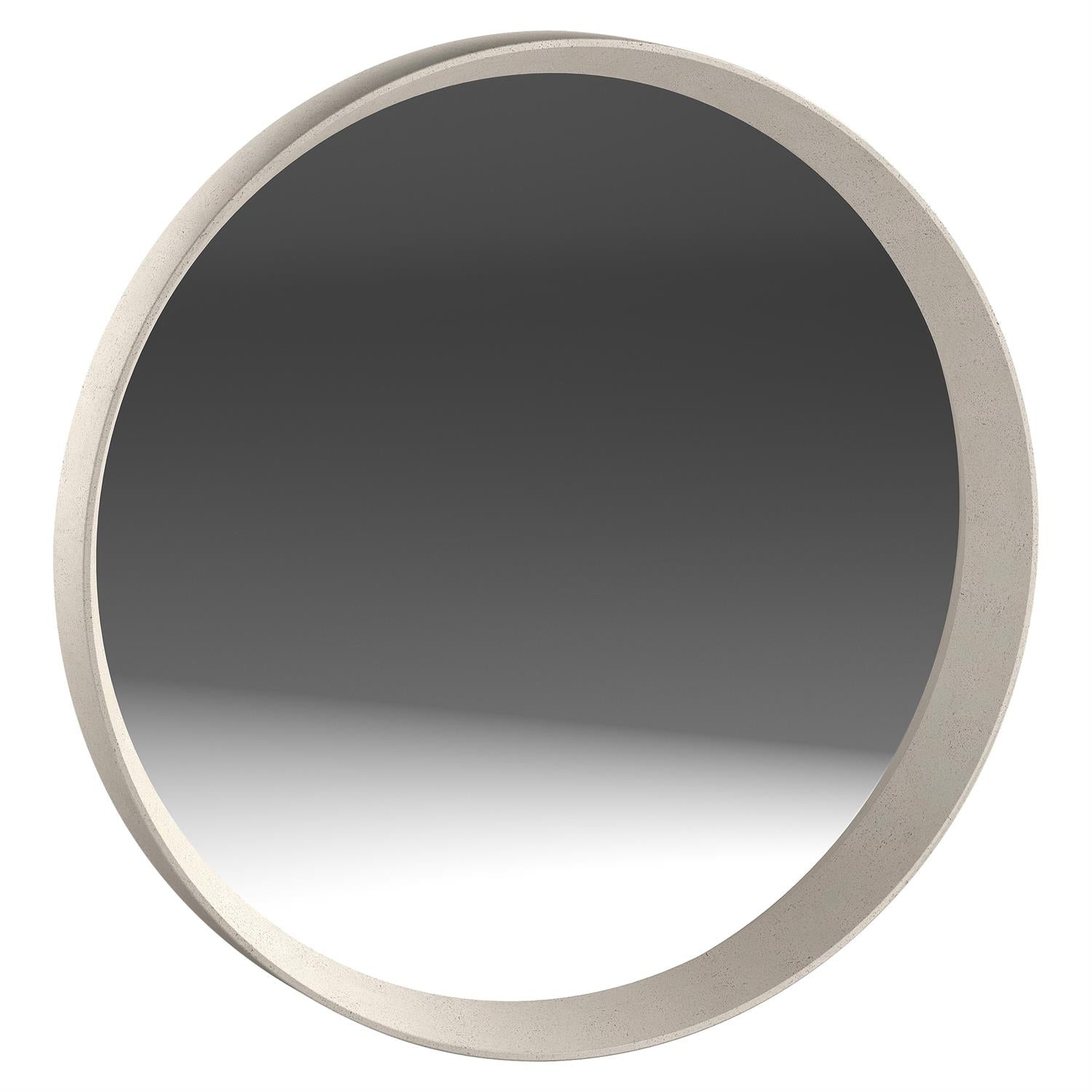 Bernhardt Furniture Casa Paros Round Mirror in Bedrock