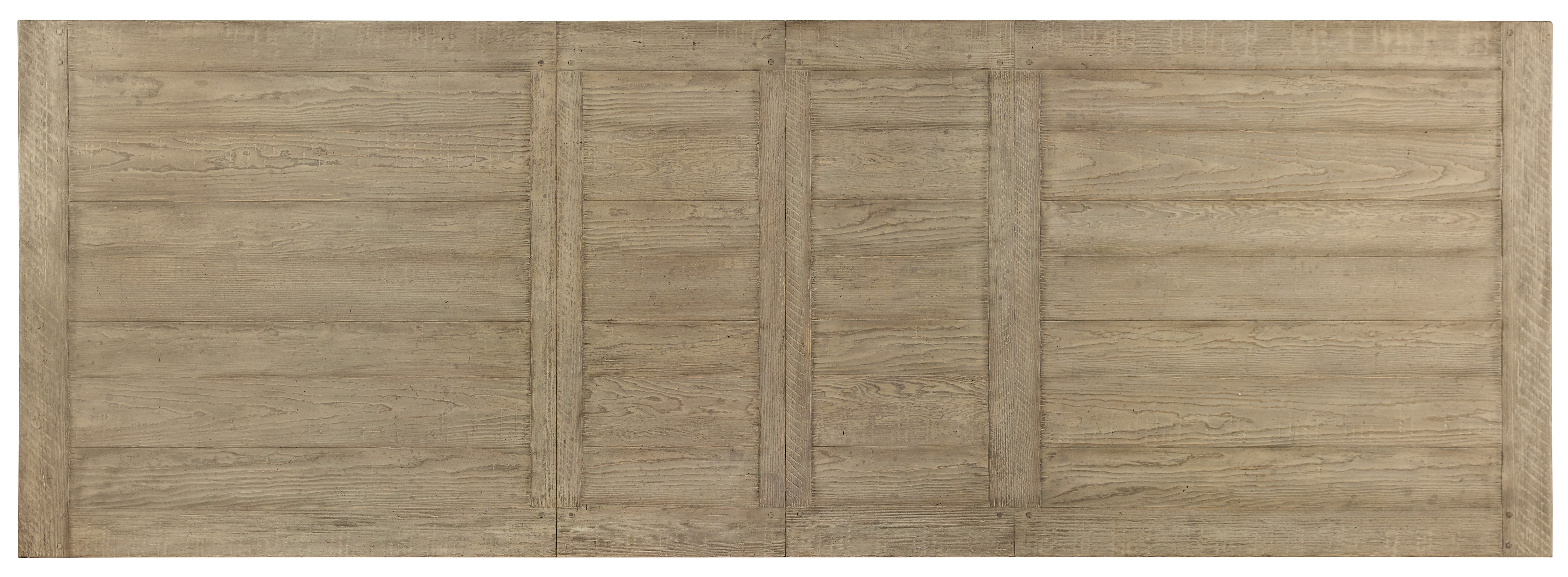 Hooker Furniture Ciao Bella 84in Trestle Table with 2-18in Leaves-Natural/Gray