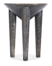 Hooker Furniture Commerce & Market Pyramid Side Table in Dark Brown