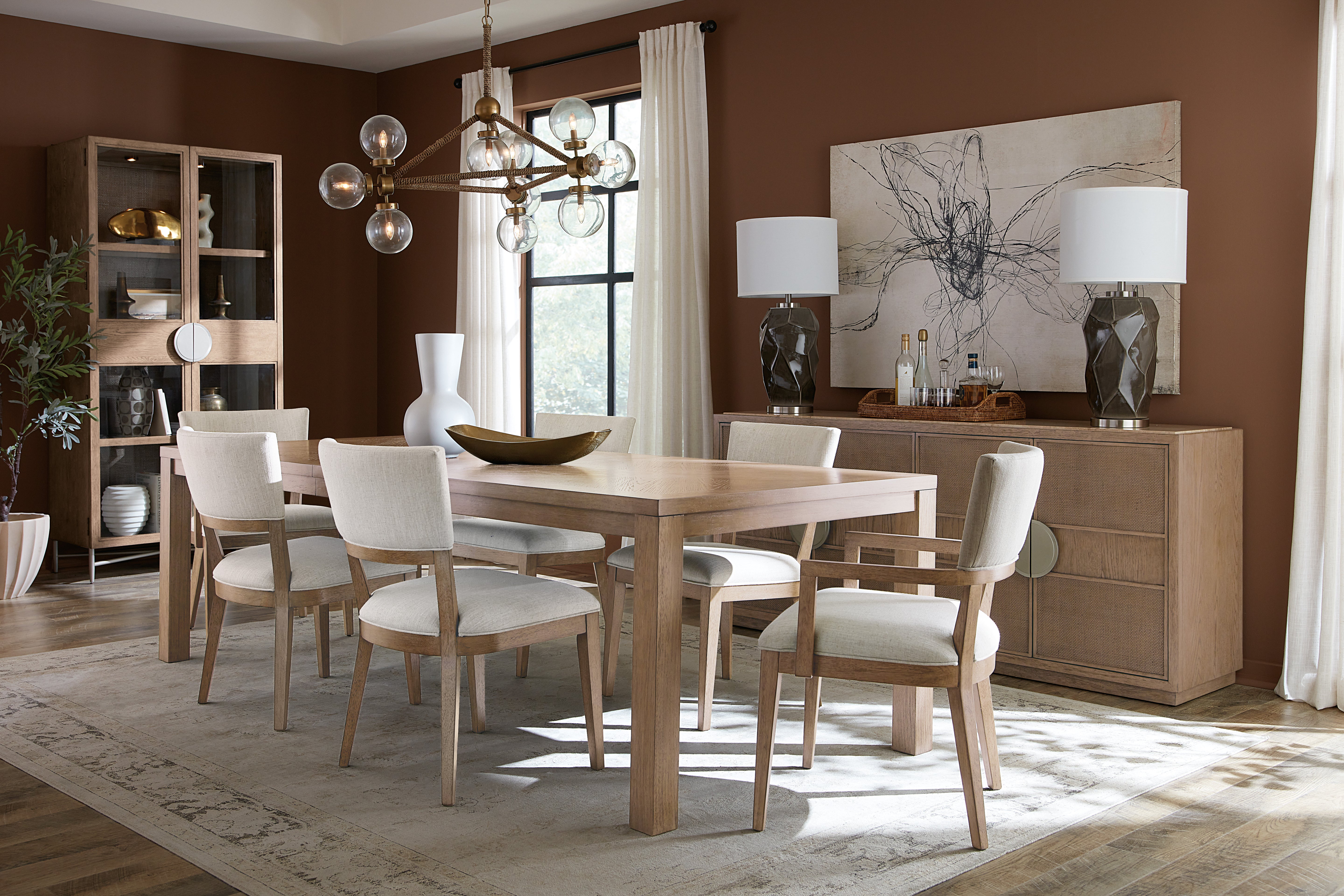 Hooker Furniture Sonnet Rectangle Dining Table with One 18-inch Leaf