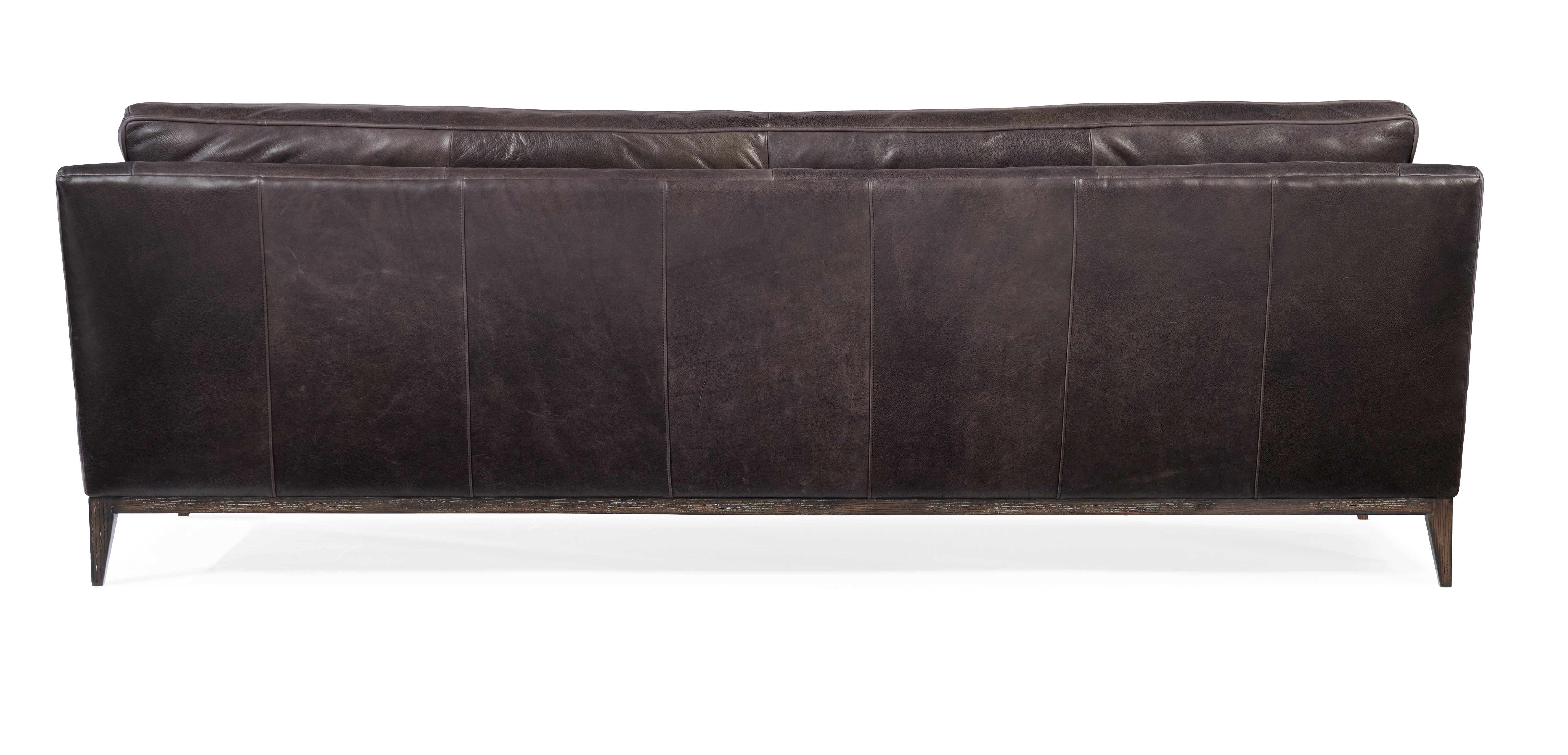 Hooker Furniture Kandor Stationary Sofa in Dark Brown
