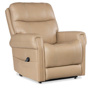 Hooker Furniture Carroll Power Recliner with Power Headrest, Lumbar & Lift in Beige