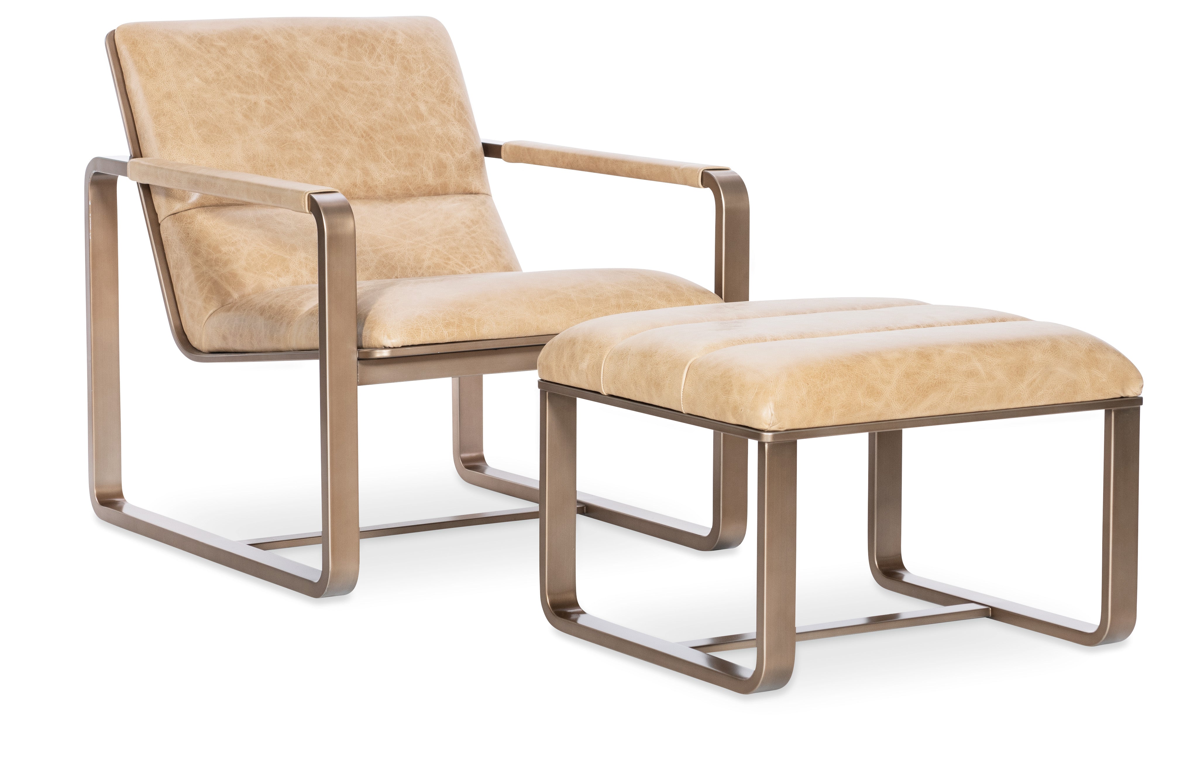 Hooker Furniture Cooper Ottoman in Brown