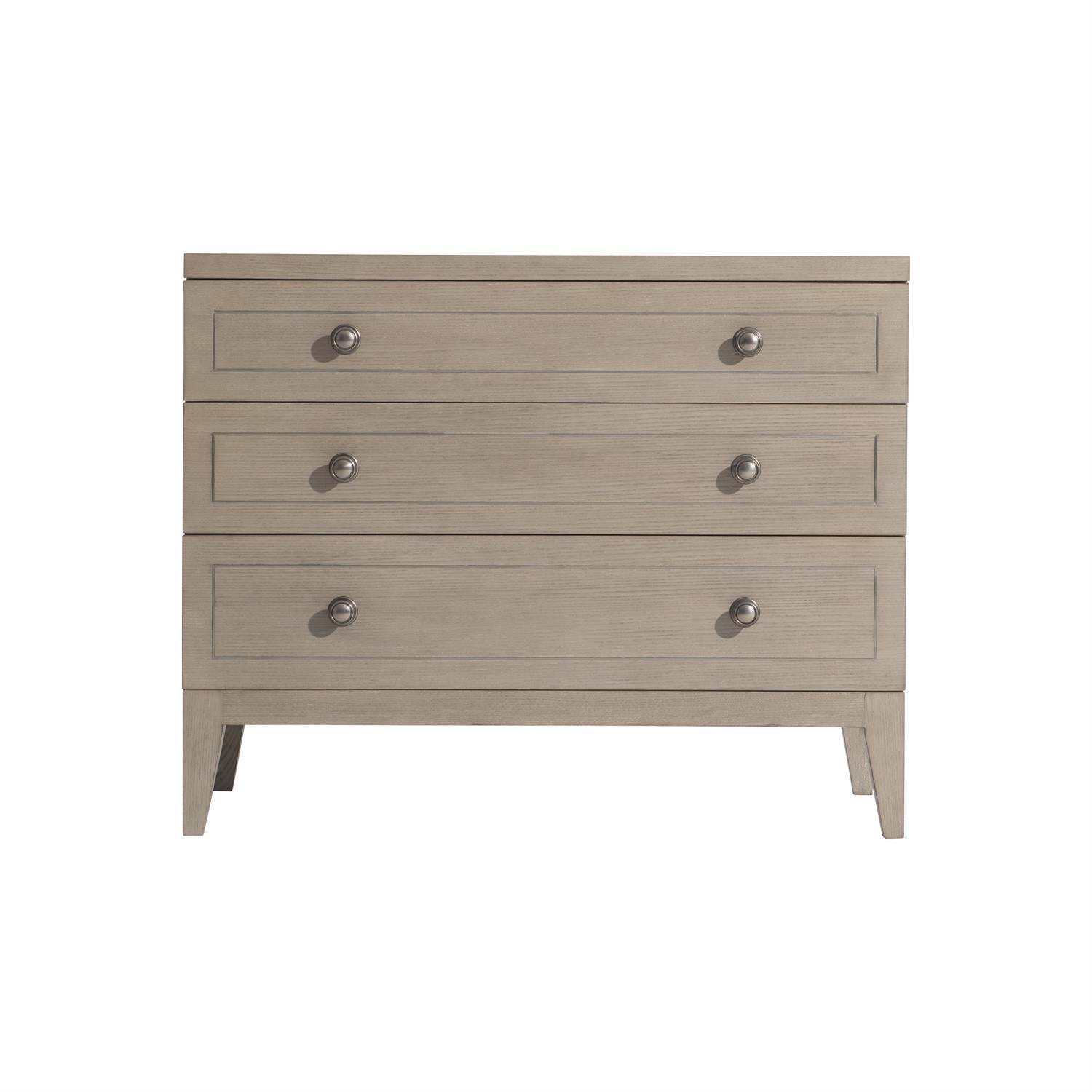 Bernhardt Furniture Cornelia Three Drawer Nightstand in Nebbia