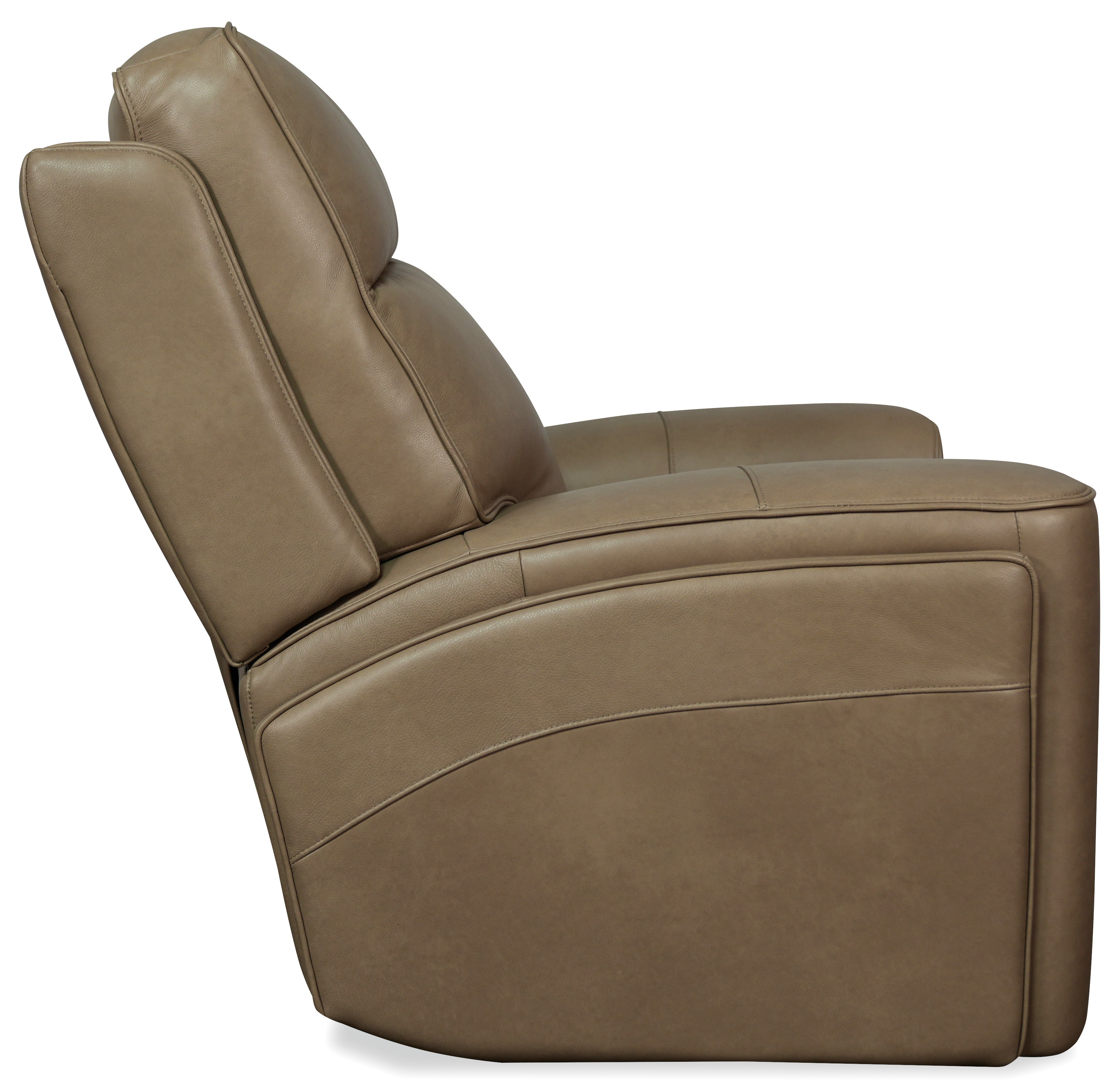 Hooker Furniture Riverton Power Gliding Recliner with Power Headrest and Lumbar in Brown