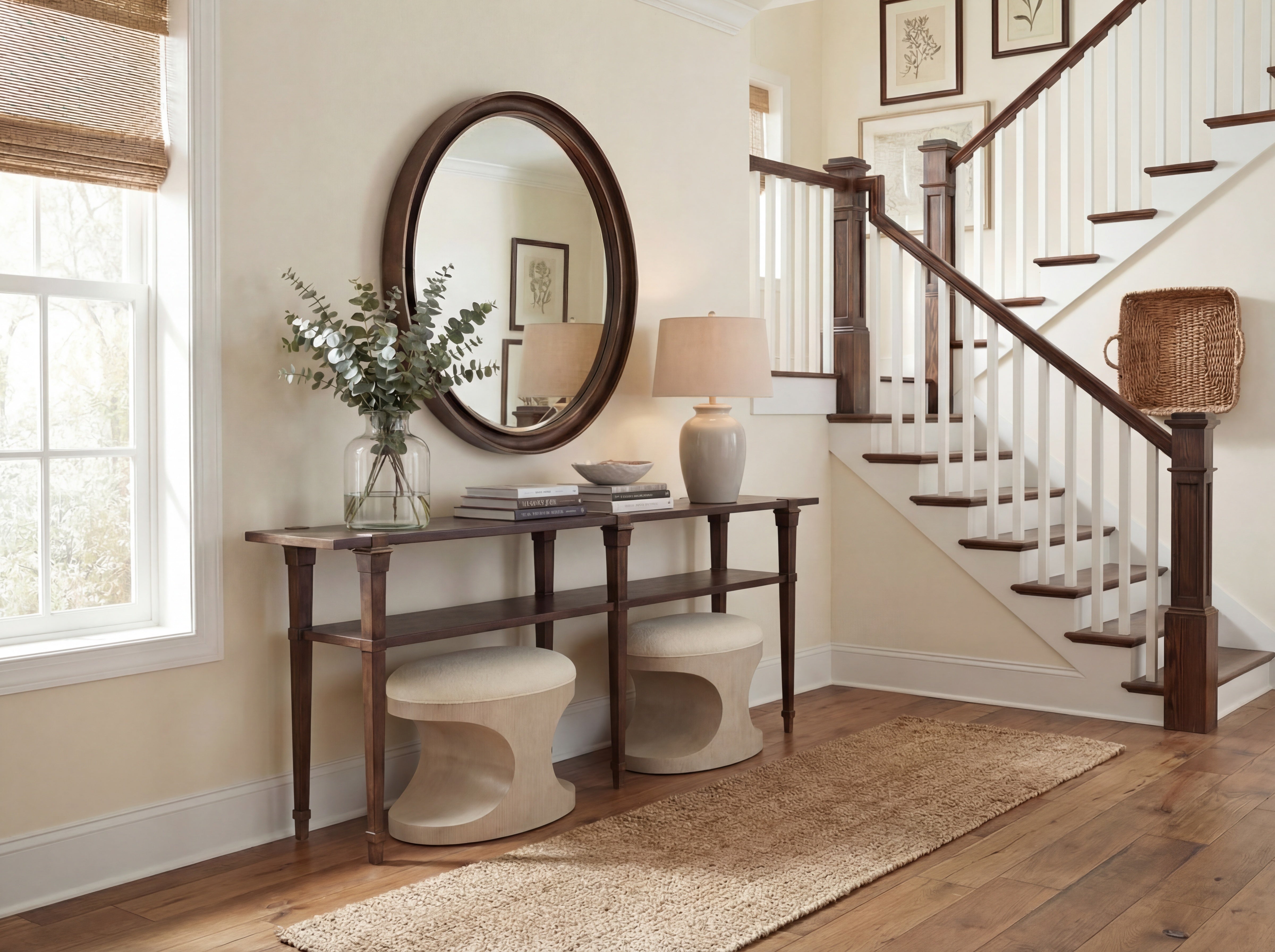 Hooker Furniture Skinny Console Table in Dark Wood