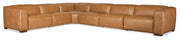 Hooker Furniture Fresco 6 Seat Sectional 4-Power Recline & Power Headrest in Brown