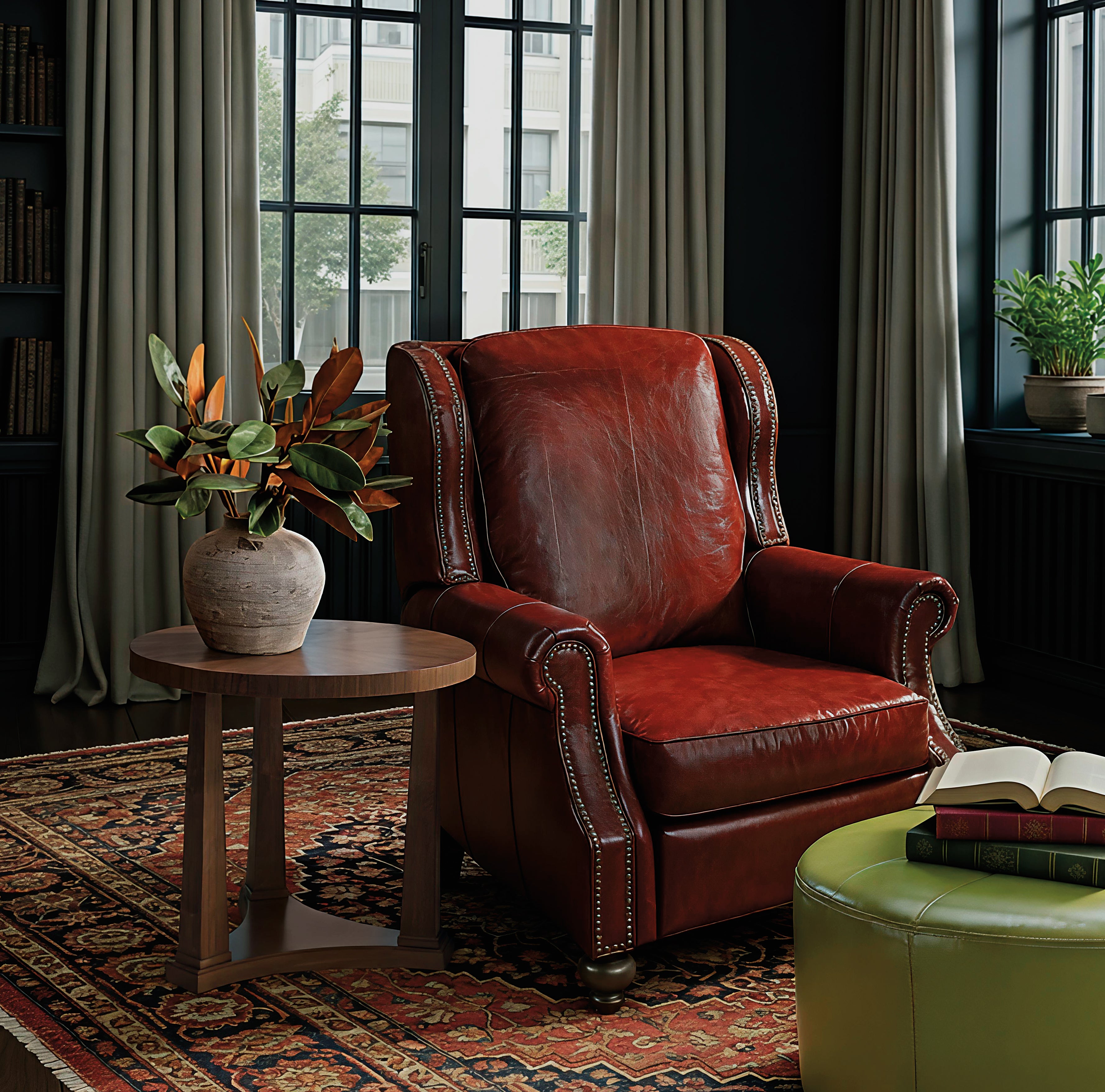Hooker Furniture Drake Recliner in Red