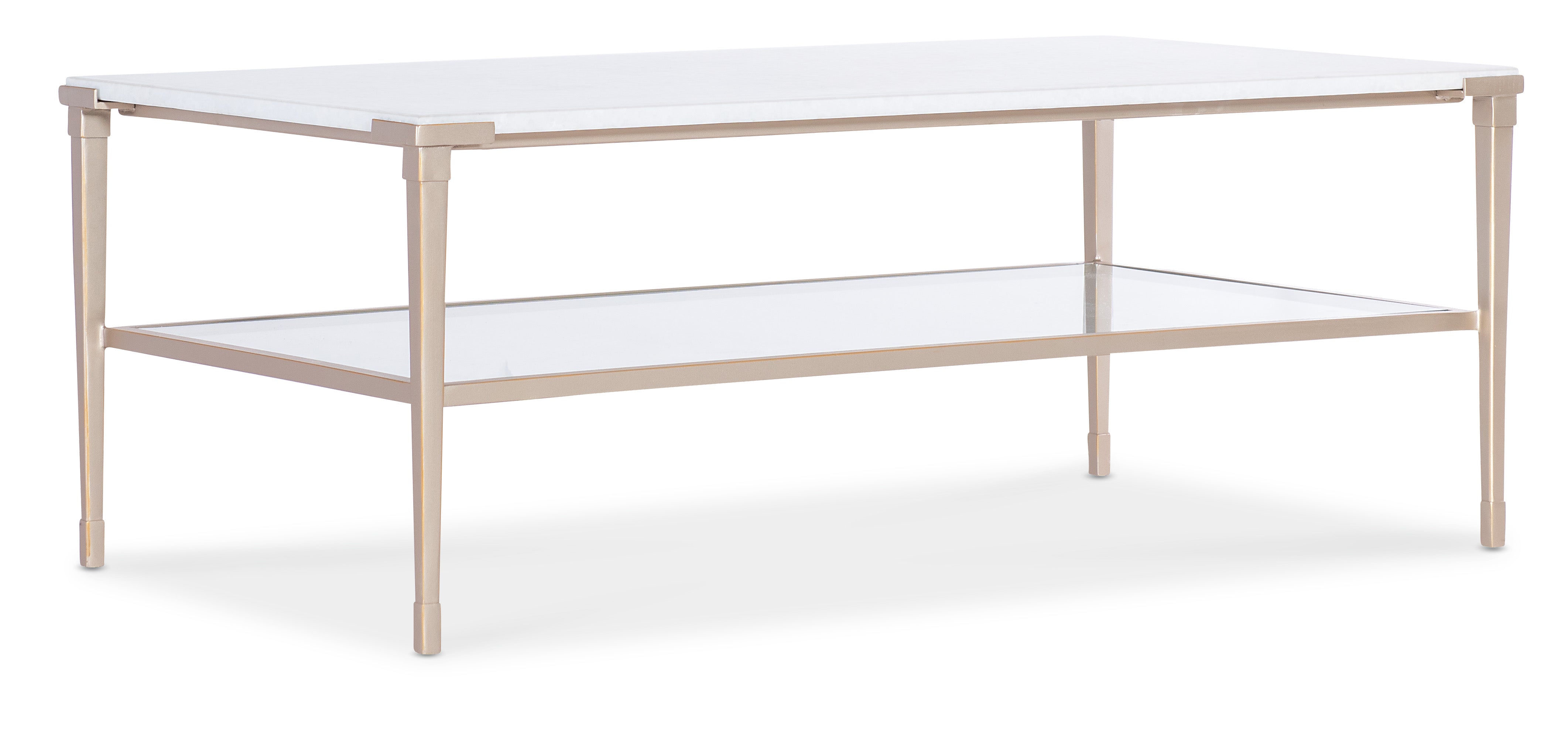Hooker Furniture Melange Jen Cocktail Table in Golds