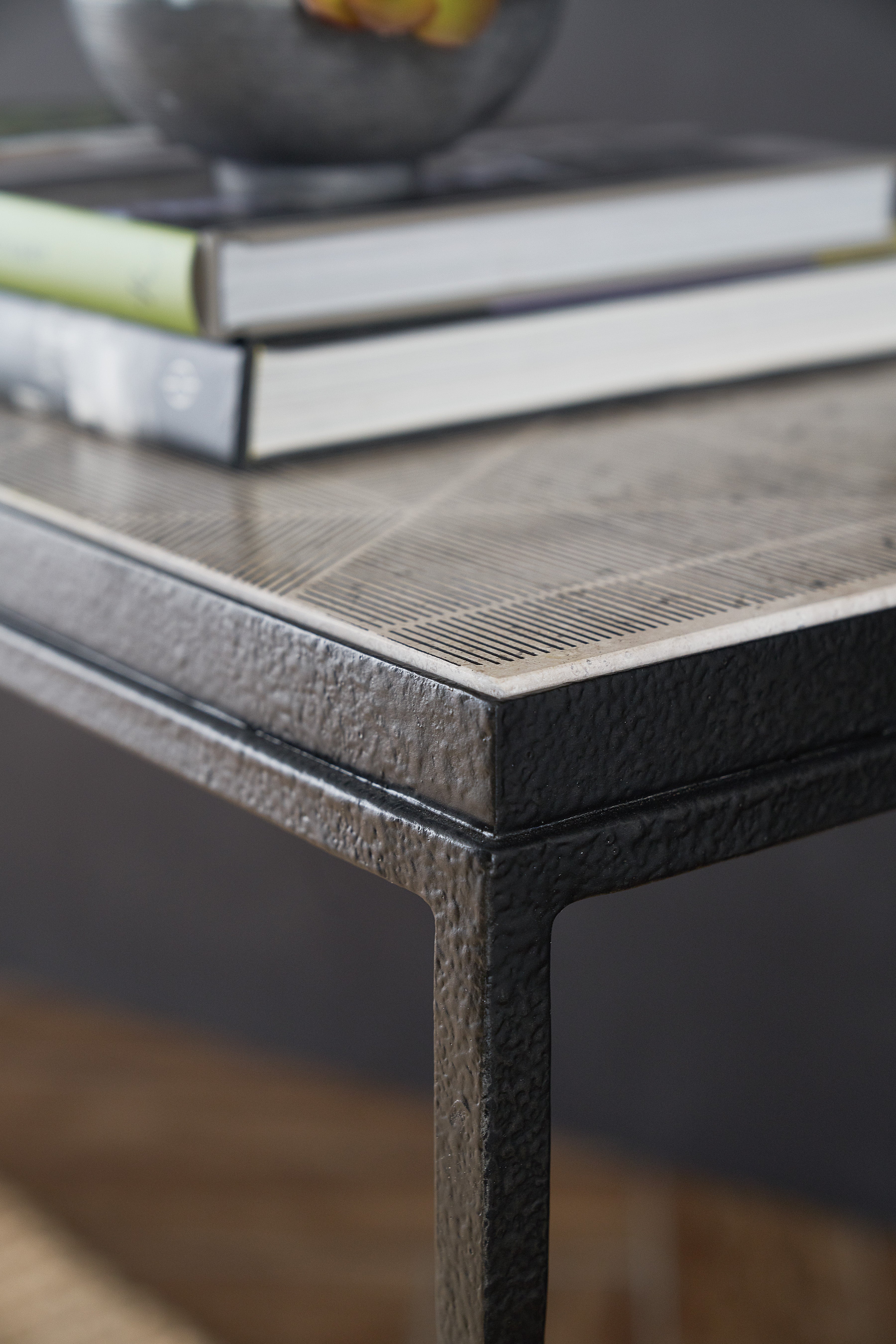 Hooker Furniture Commerce & Market Metal-Wood Console Table in Black