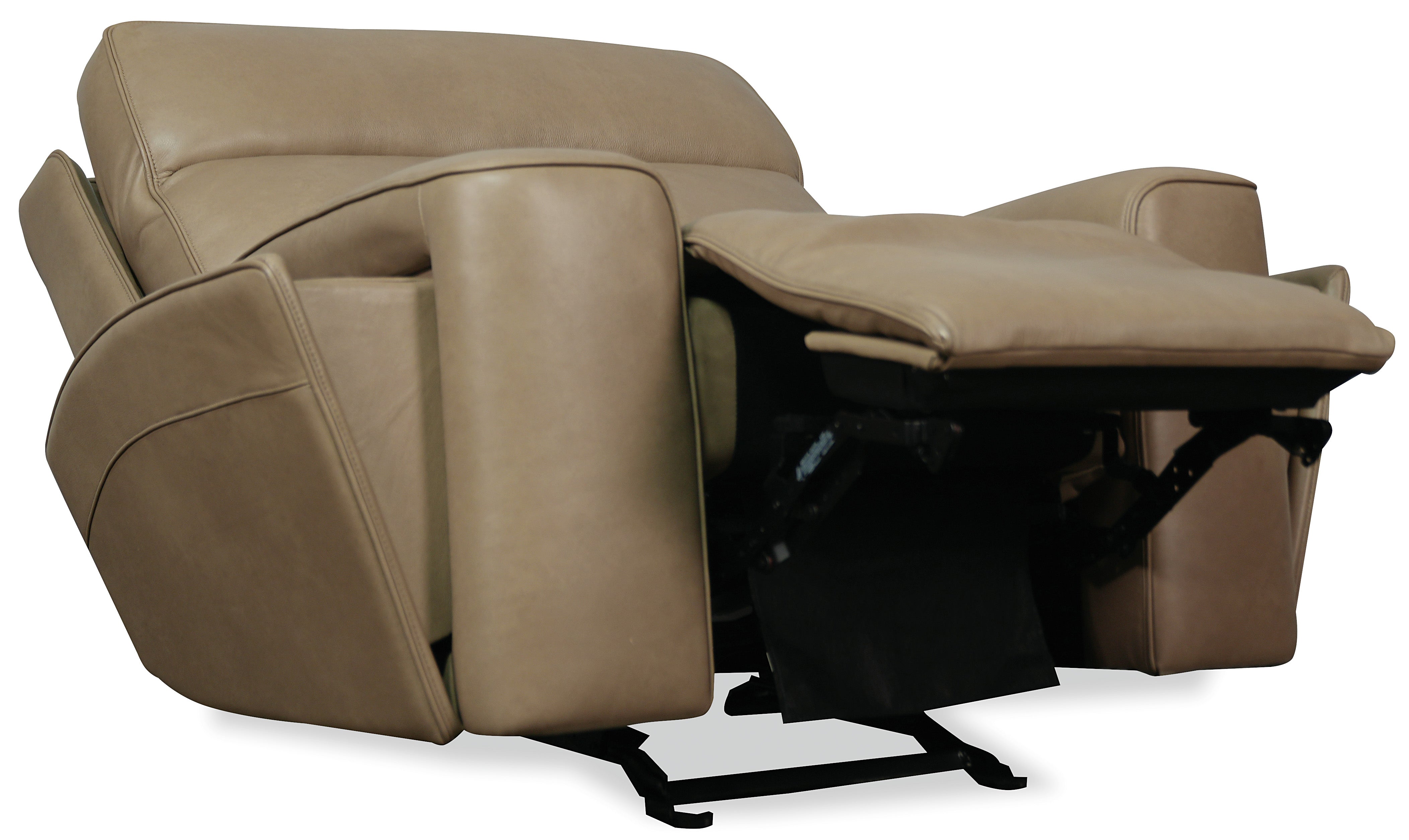 Hooker Furniture Riverton Power Gliding Recliner with Power Headrest and Lumbar in Brown