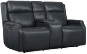 Hooker Furniture Nelson Zero Gravity Loveseat with Power Headrests and Lumbar in Blue
