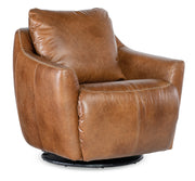 Hooker Furniture Beau Swivel w/Power Footrest in Brown