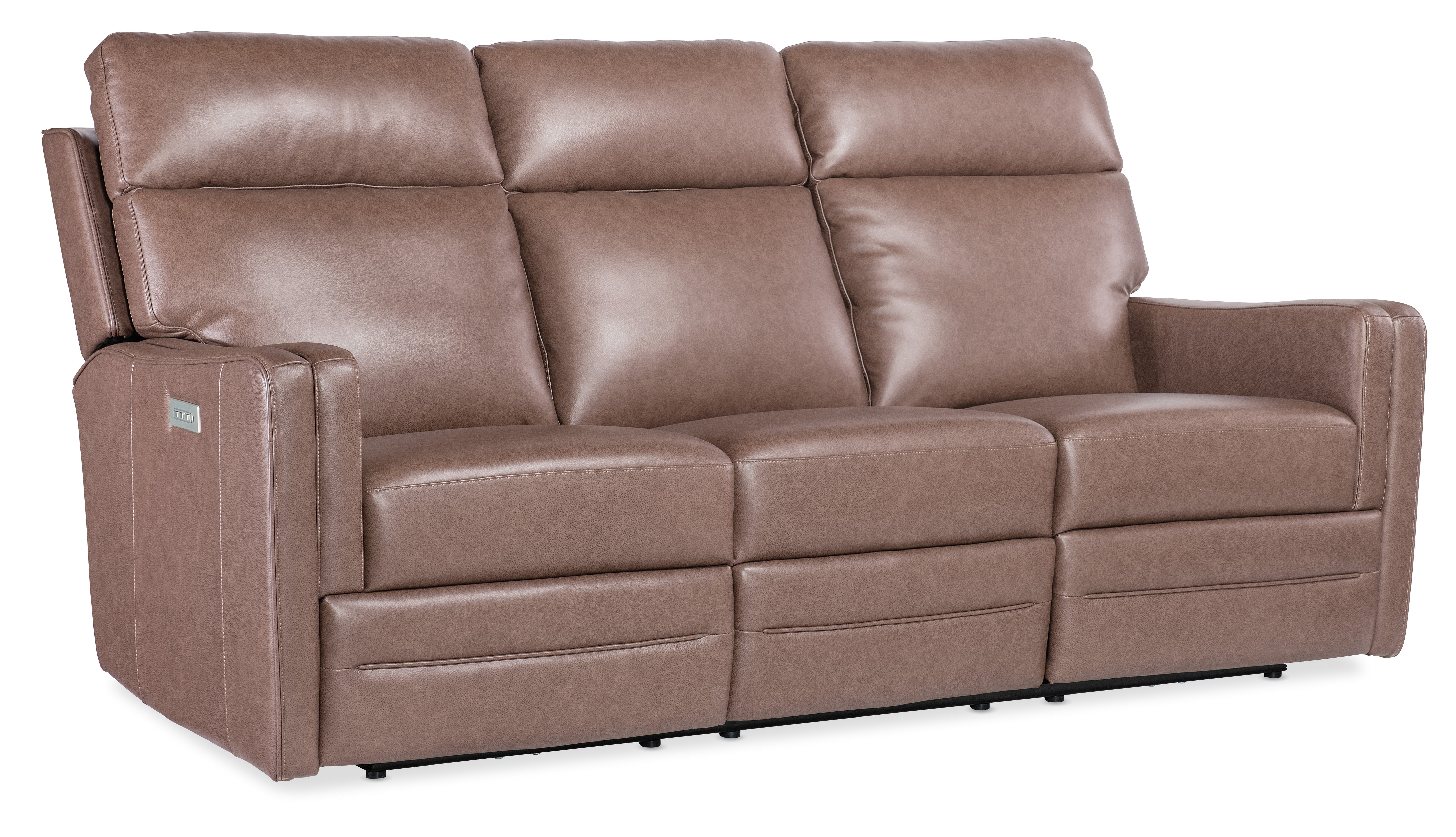 Hooker Furniture Twain Zero Gravity Power Sofa w/Power Headrest and Lumbar in Brown