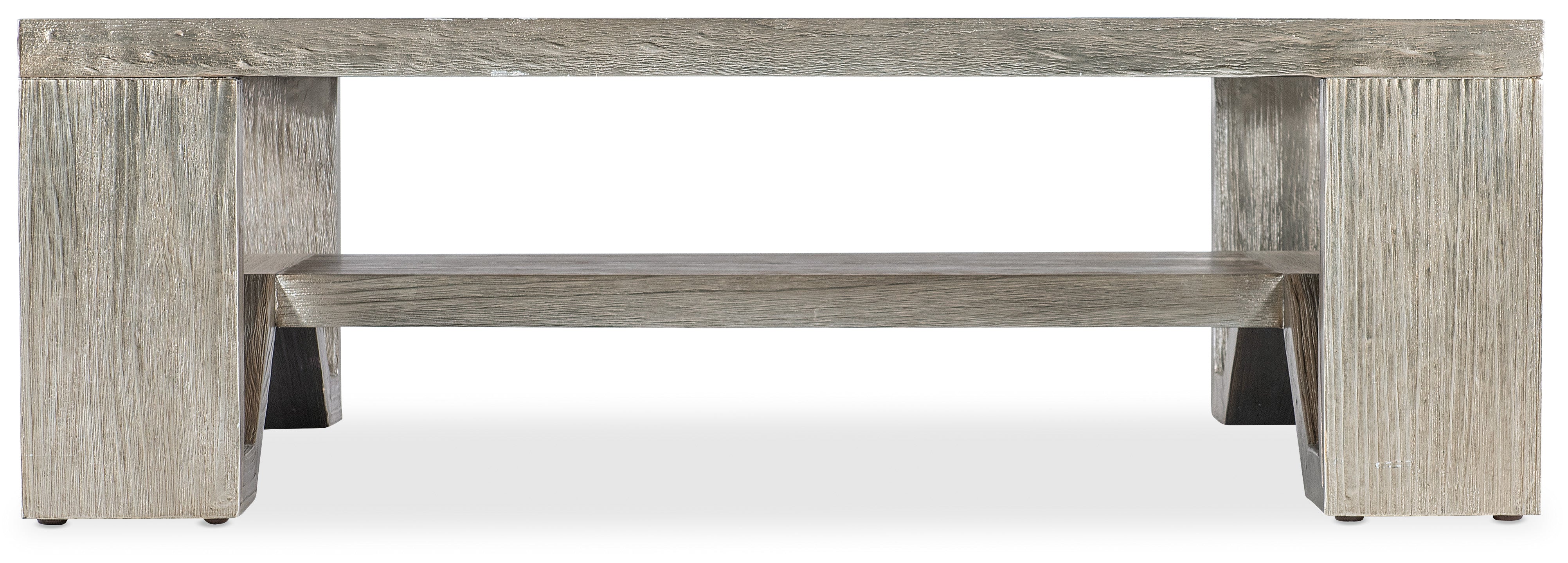 Hooker Furniture Melange Saber Cocktail Table in Silvers