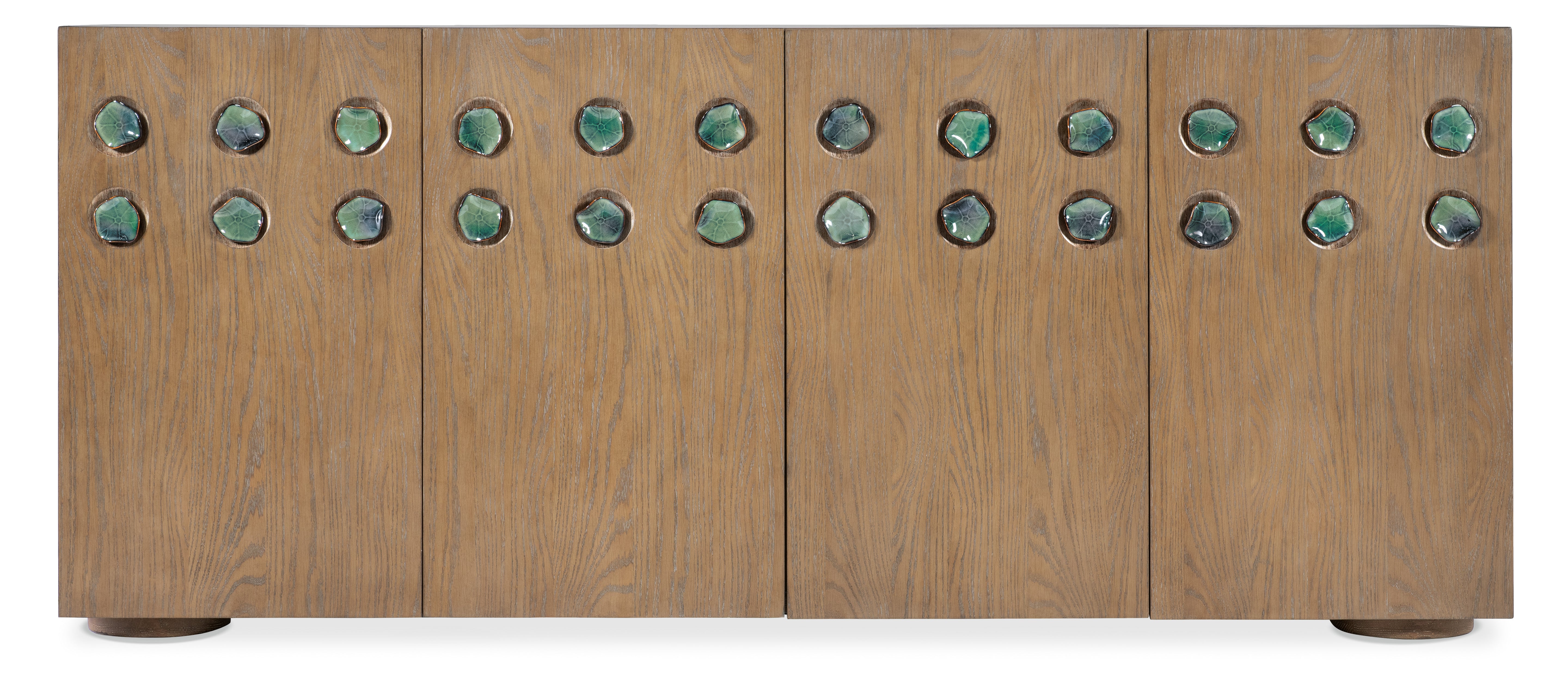 Hooker Furniture Commerce and Market Pilea Entertainment Credenza in Light Wood