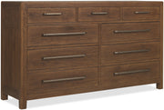 Hooker Furniture Driftwood Nine-Drawer Dresser