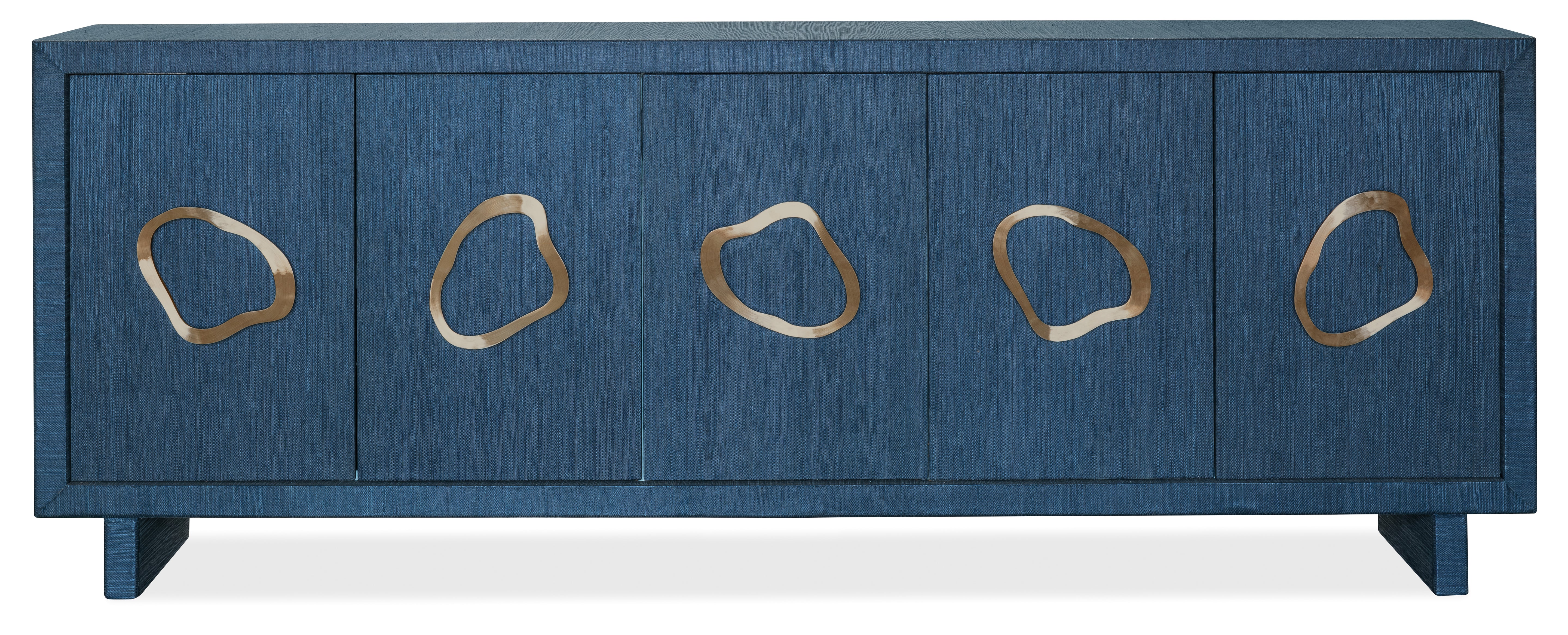 Hooker Furniture Commerce and Market Paige Five-Door Credenza in Blues