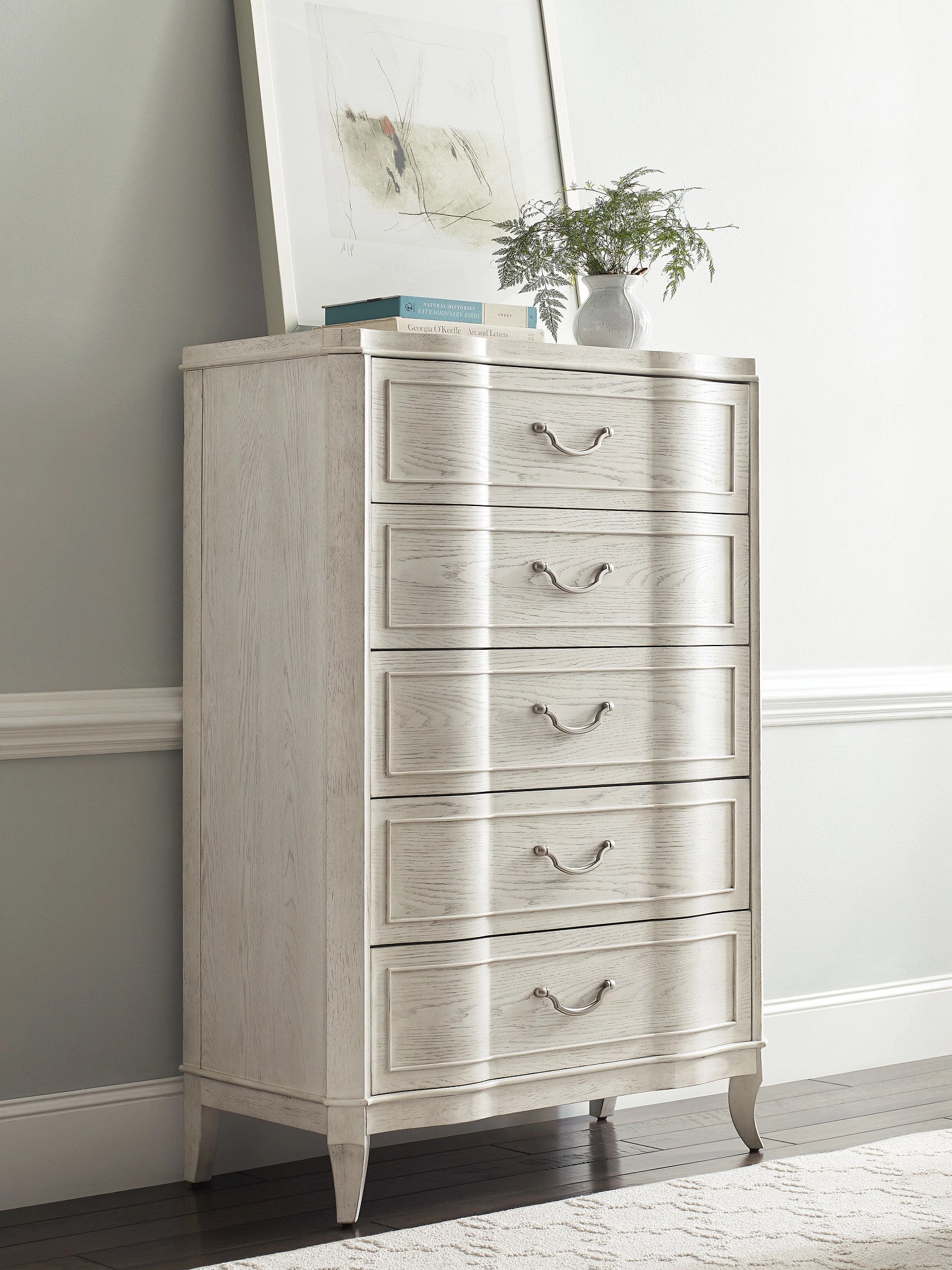 American Drew Harmony Emelie Drawer Chest in Eggshell