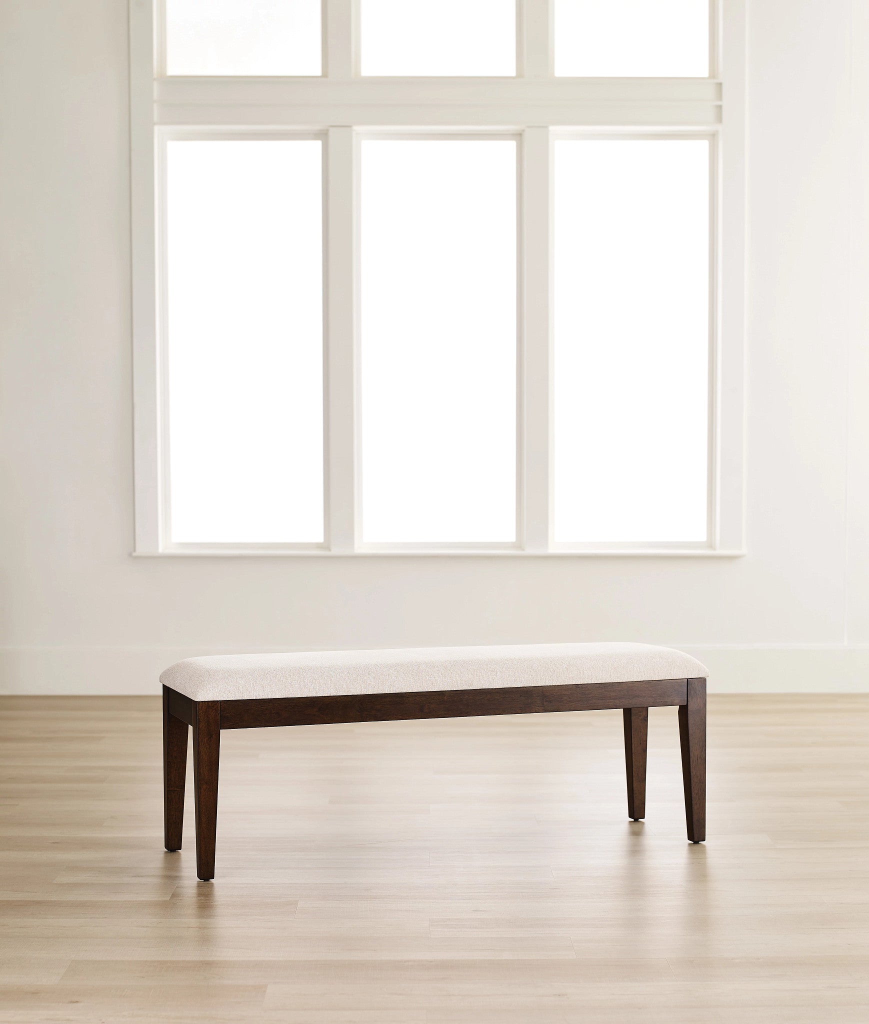 Kincaid Furniture Kafe Upholstered Dining Bench in Mocha
