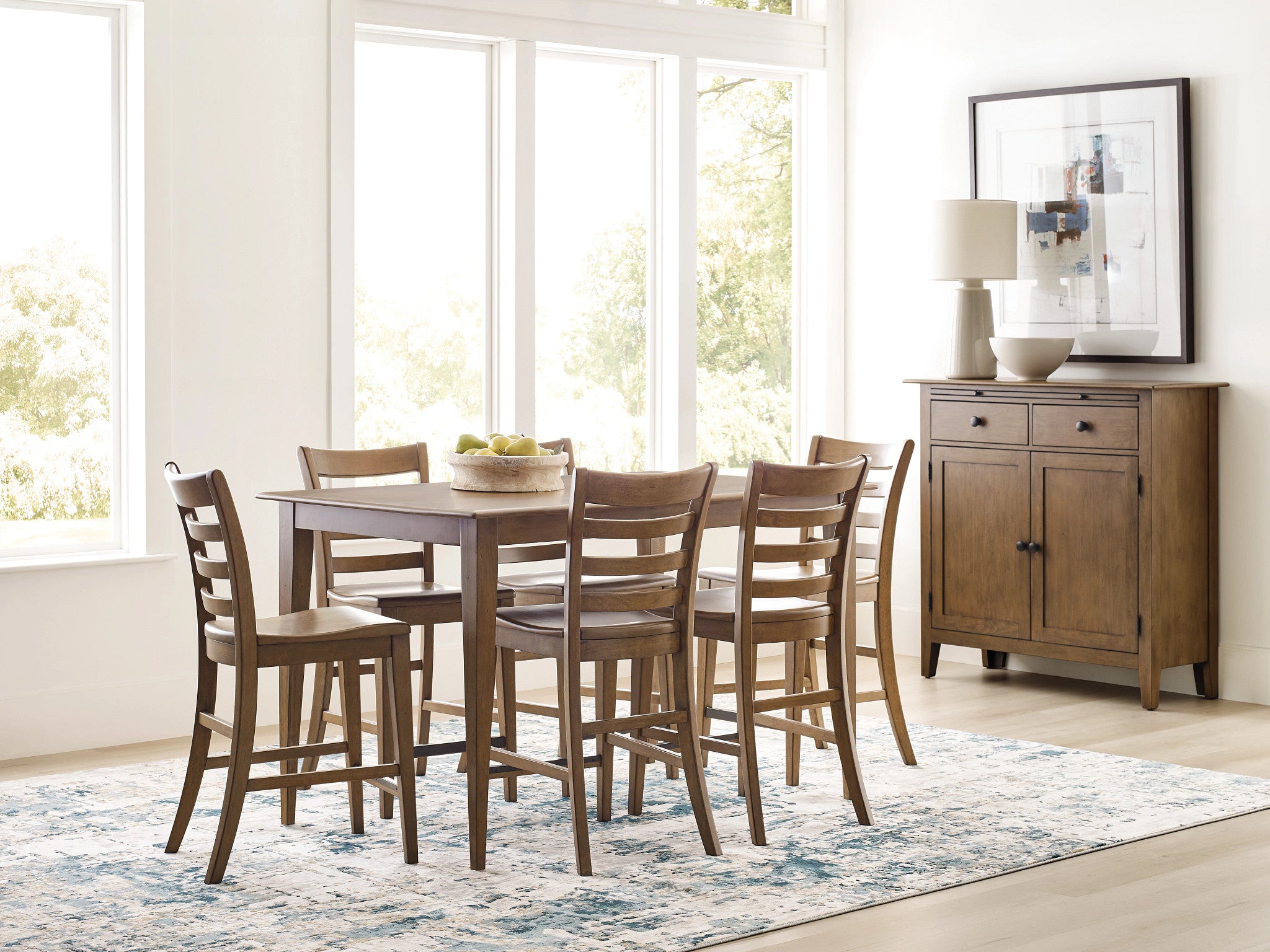Kincaid Furniture Kafe Tall Ladderback Chair in Latte