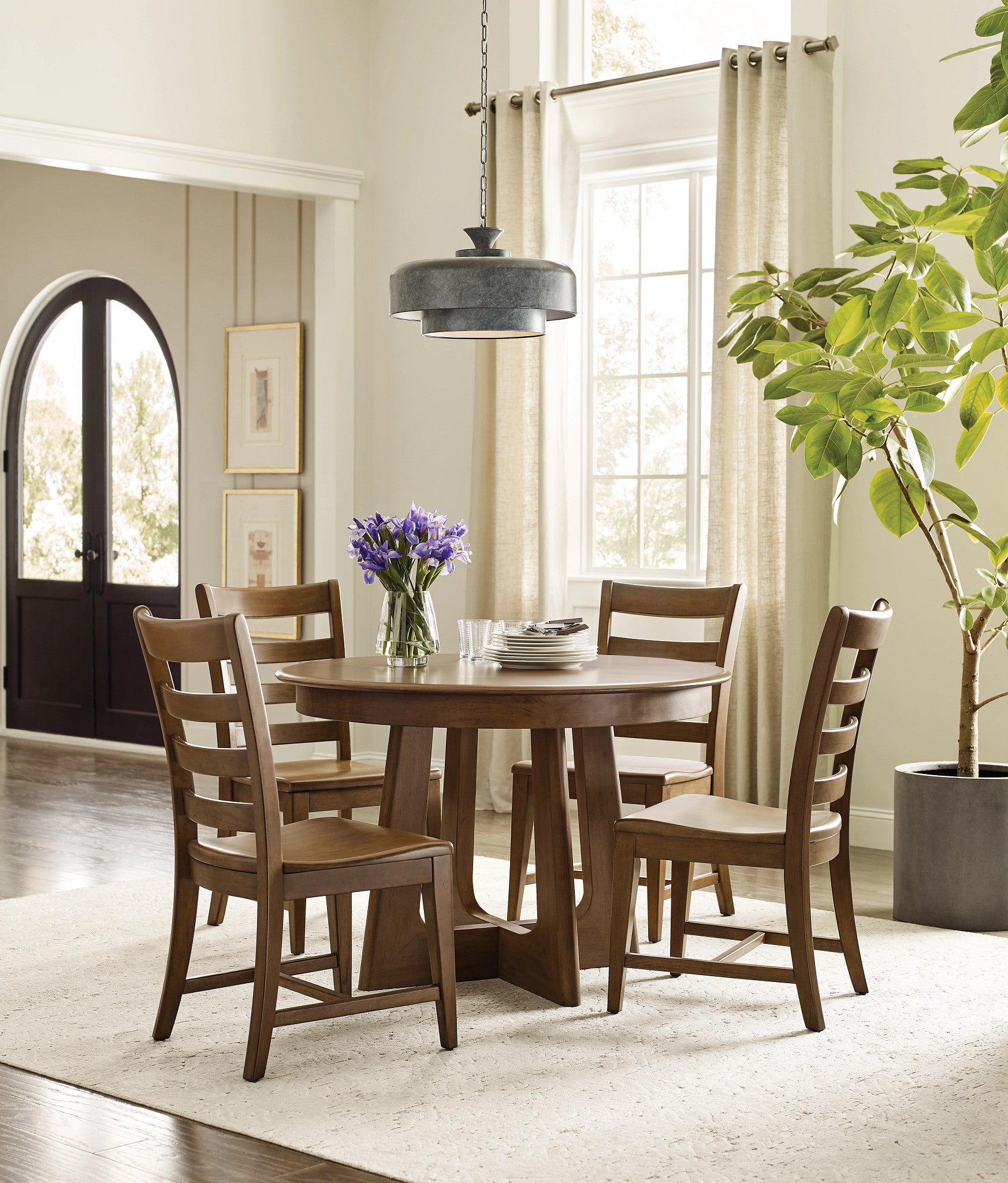 Kincaid Furniture Kafe Ladderback Chair in Cappuccino